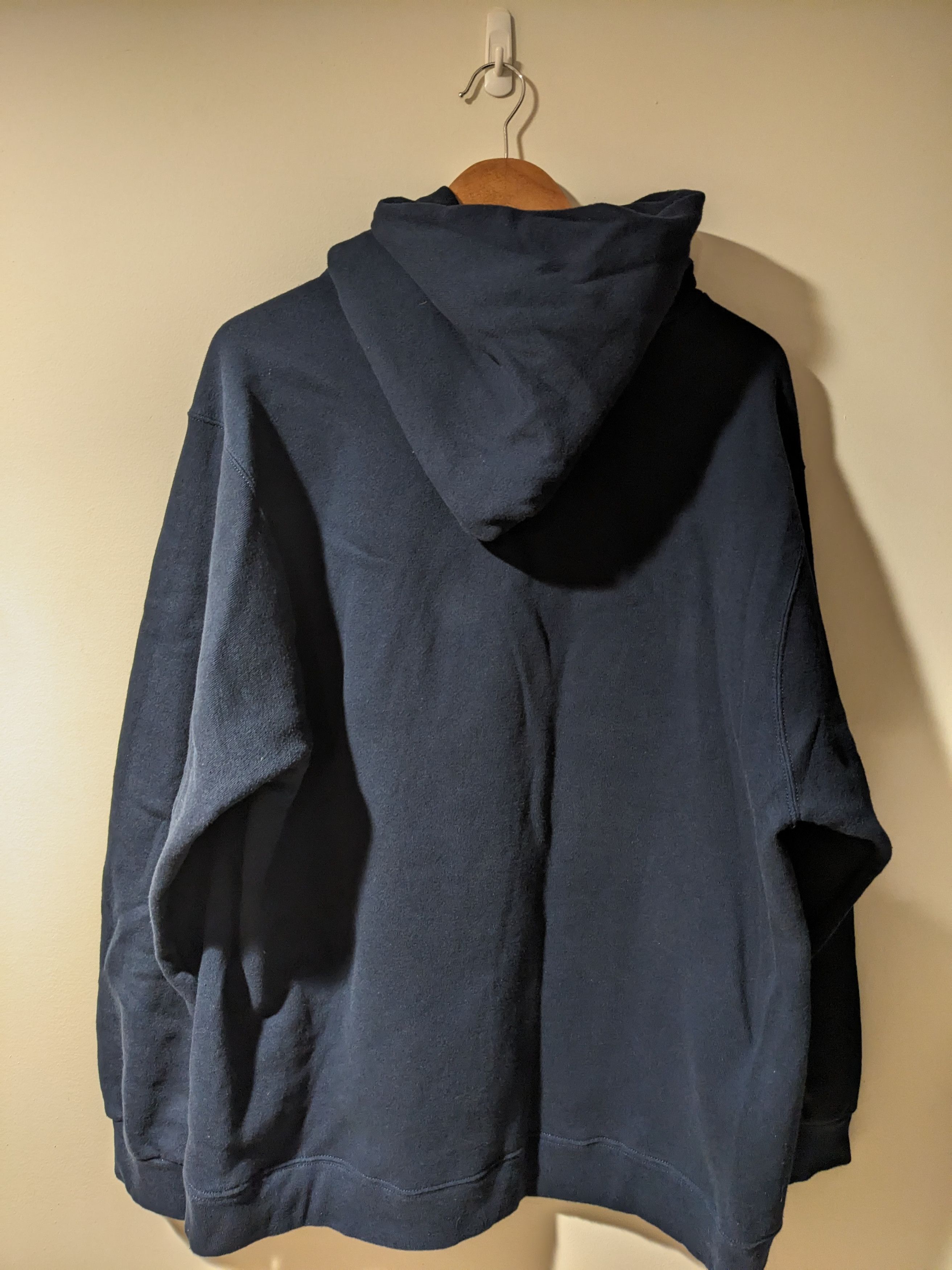 Nike Vintage 90s Nike Center Swoosh Blue Large Hoodie Size US L / EU 52-54 / 3 - 5 Thumbnail