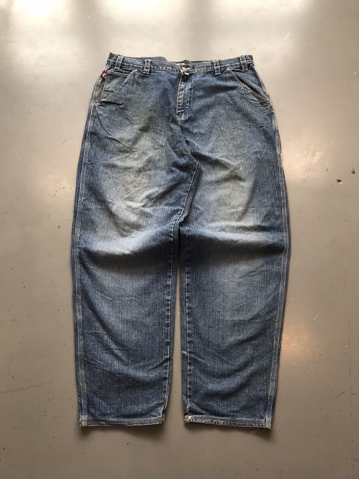Ecko Unltd. × Vintage Vintage Ecko UNLTD baggy fit big pockets cargodenim Size US 41 - 1 Thumbnail