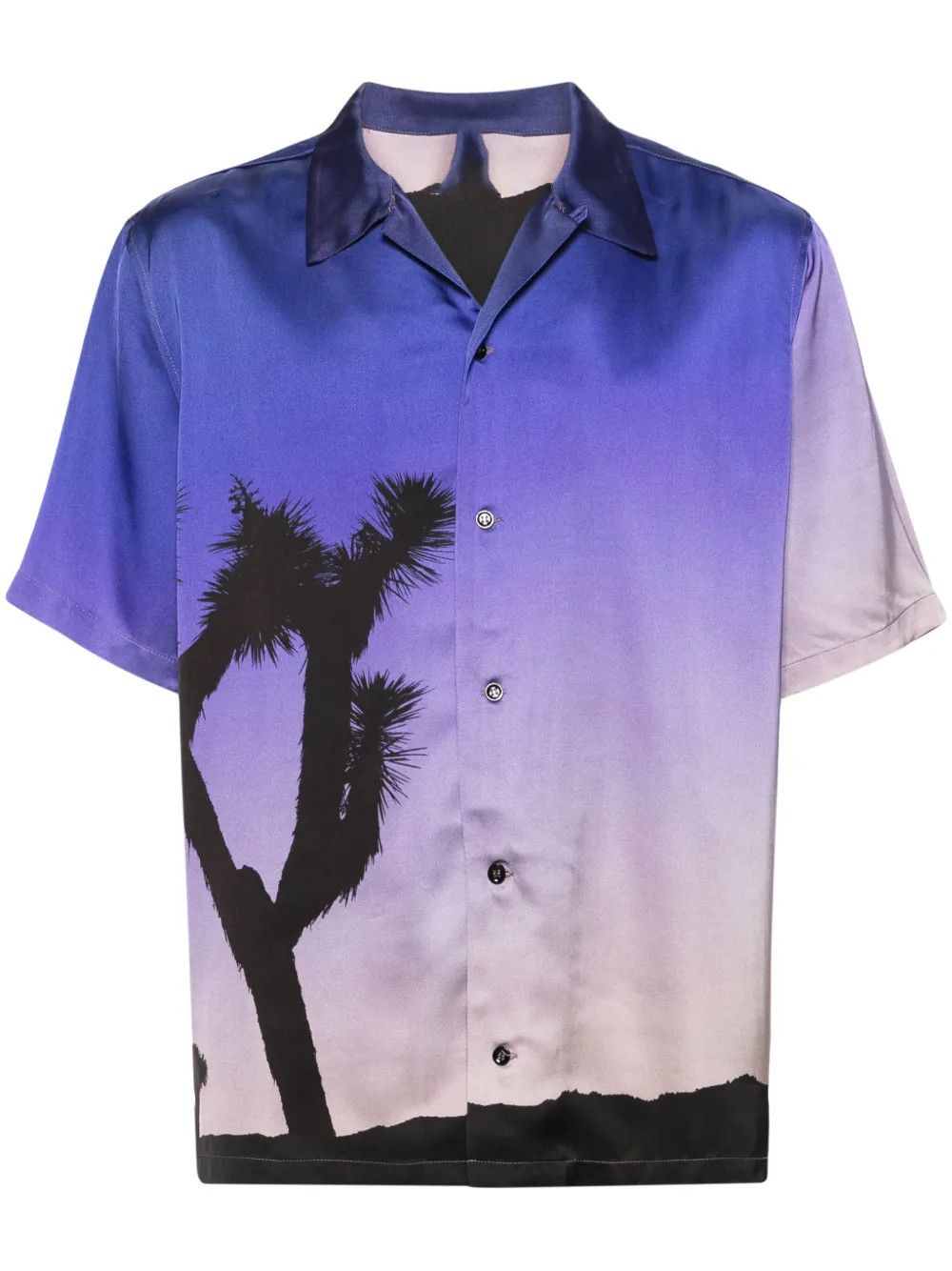 Other Purple Palm Tree-Print Shirt for Men Size US M / EU 48-50 / 2 - 1 Thumbnail