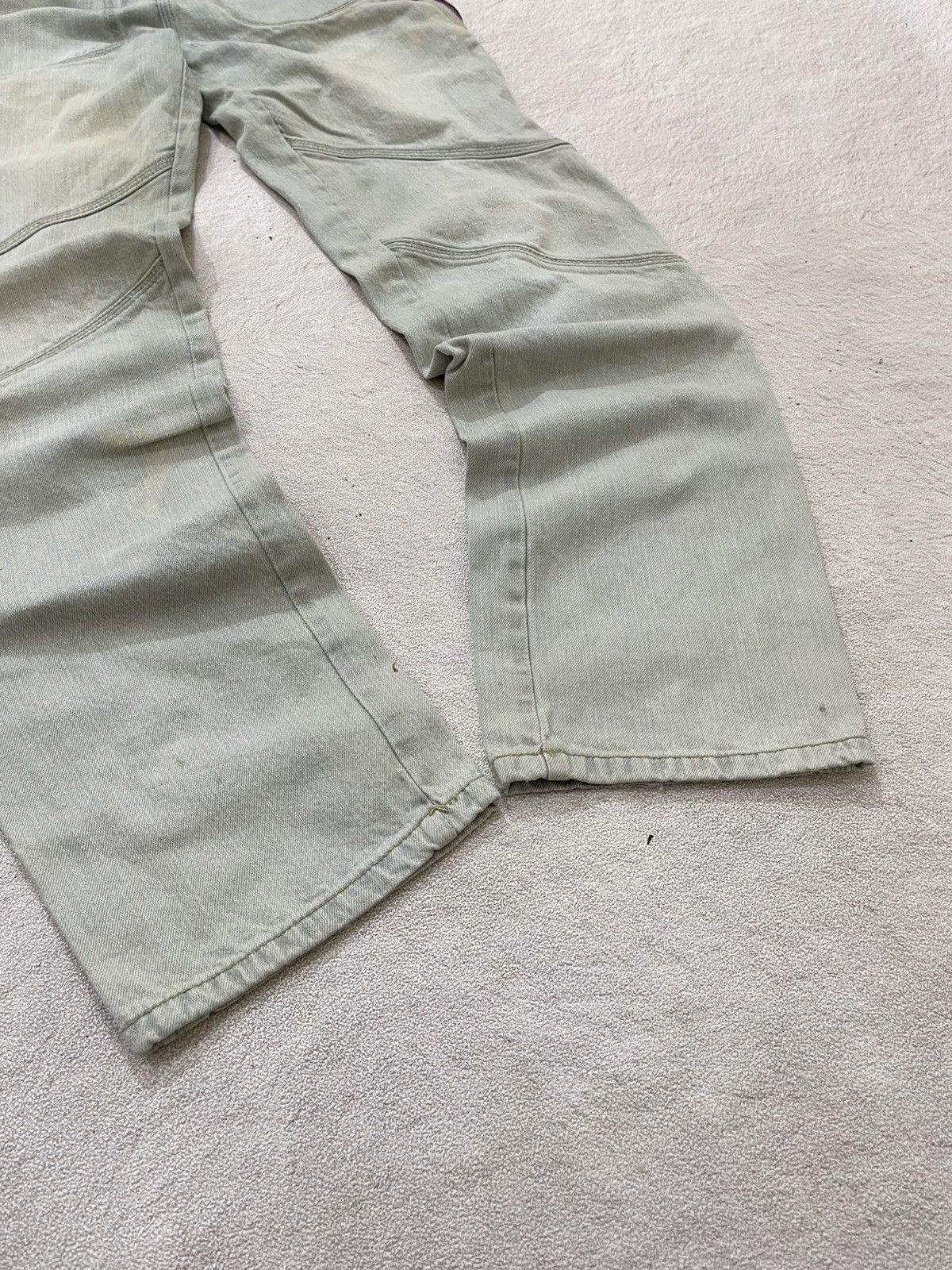 Japanese Brand 00s Shuihetian Light Wash Utility Denim Pants Purple Zipper Size US 28 / EU 44 - 6 Thumbnail