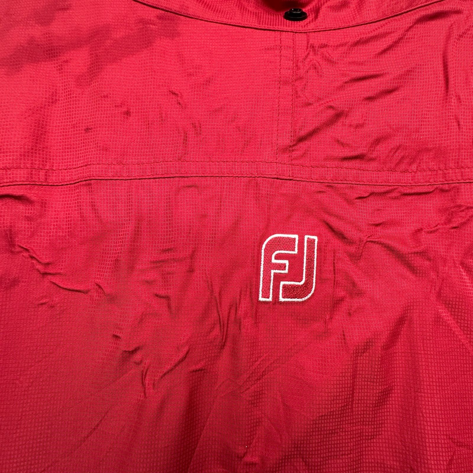 Footjoy Footjoy FJ Dryjoys Windbreaker Pullover Mens XL 1/2 Zip Red Size US XL / EU 56 / 4 - 9 Thumbnail