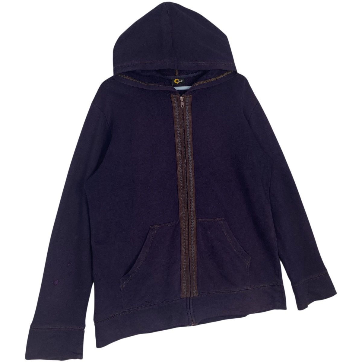 Vintage Vintage Amina Folklore Full Zip Hoodie Sweater Blue Size L Size L / US 10 / IT 46 - 3 Thumbnail