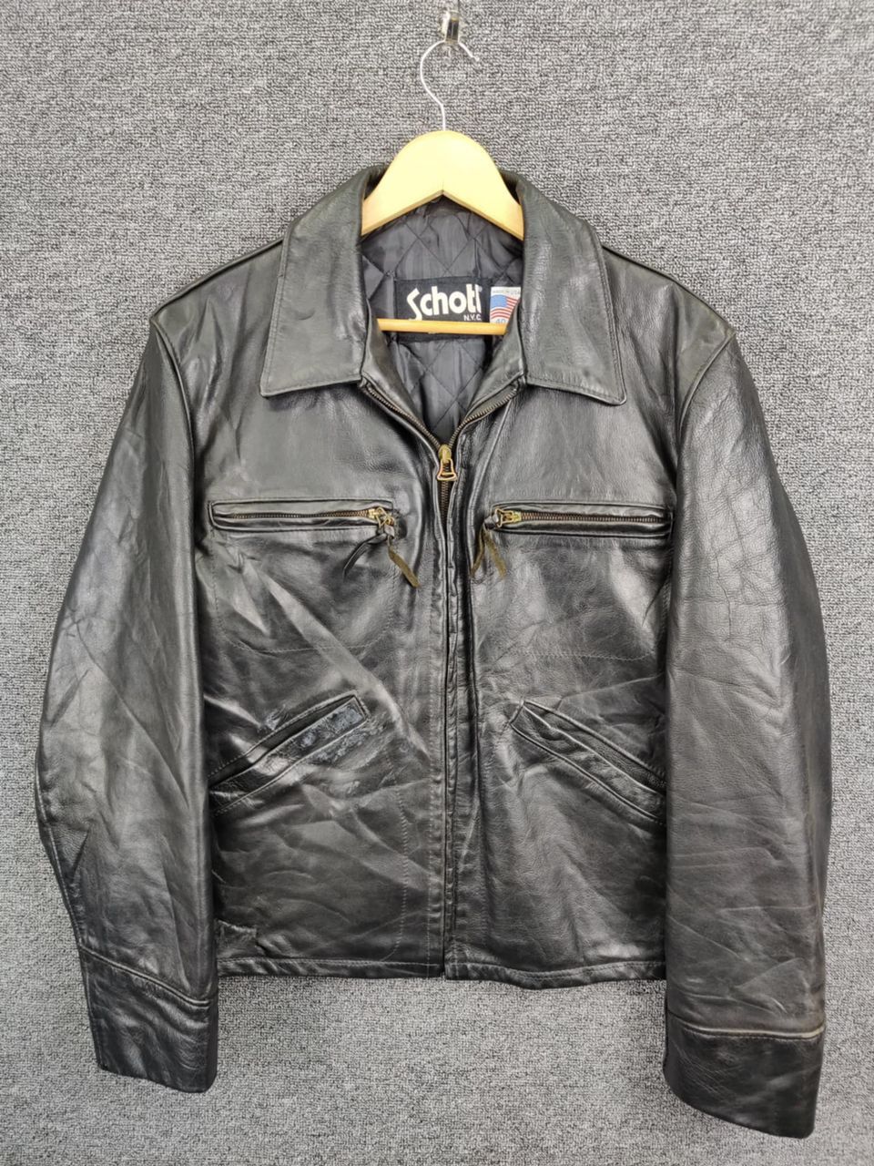 Schott Vintage Schott NYC Leather Jacket Size US M / EU 48-50 / 2 - 1 Thumbnail