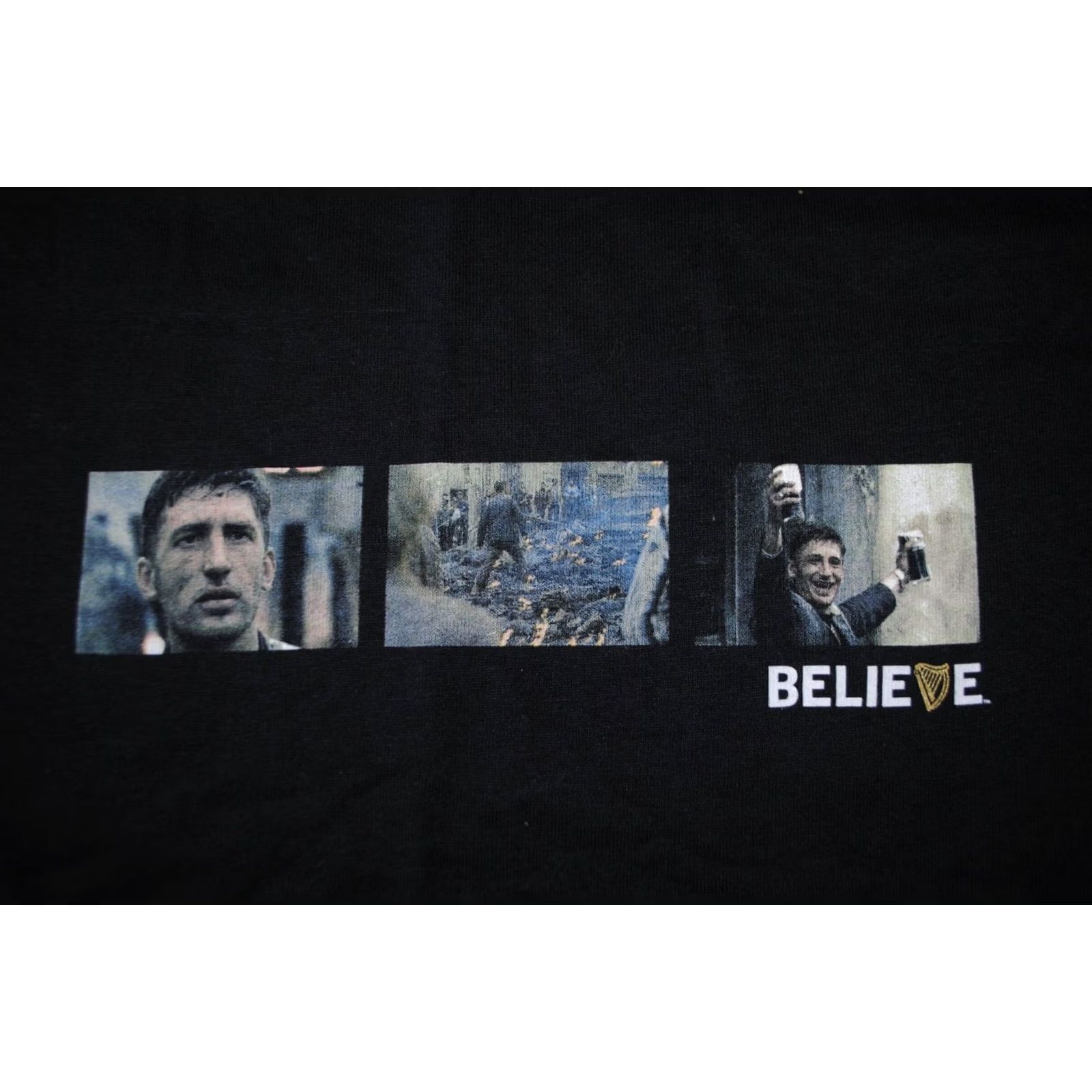 Fruit Of The Loom VINTAGE Guinness Believe Tee Black T-Shirt 2002 Fruit of the Loom Mens Large Size US L / EU 52-54 / 3 - 4 Thumbnail