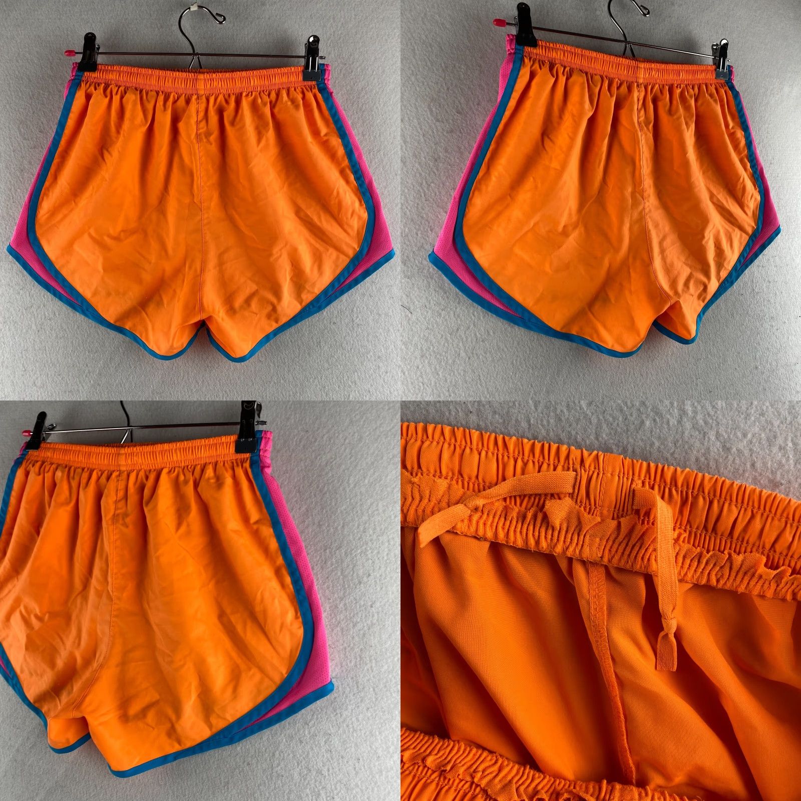 Nike Nike Running Shorts Women XS Orange Softshell Pull On Light Weight Drawstring Size 26" / US 2 / IT 38 - 9 Thumbnail