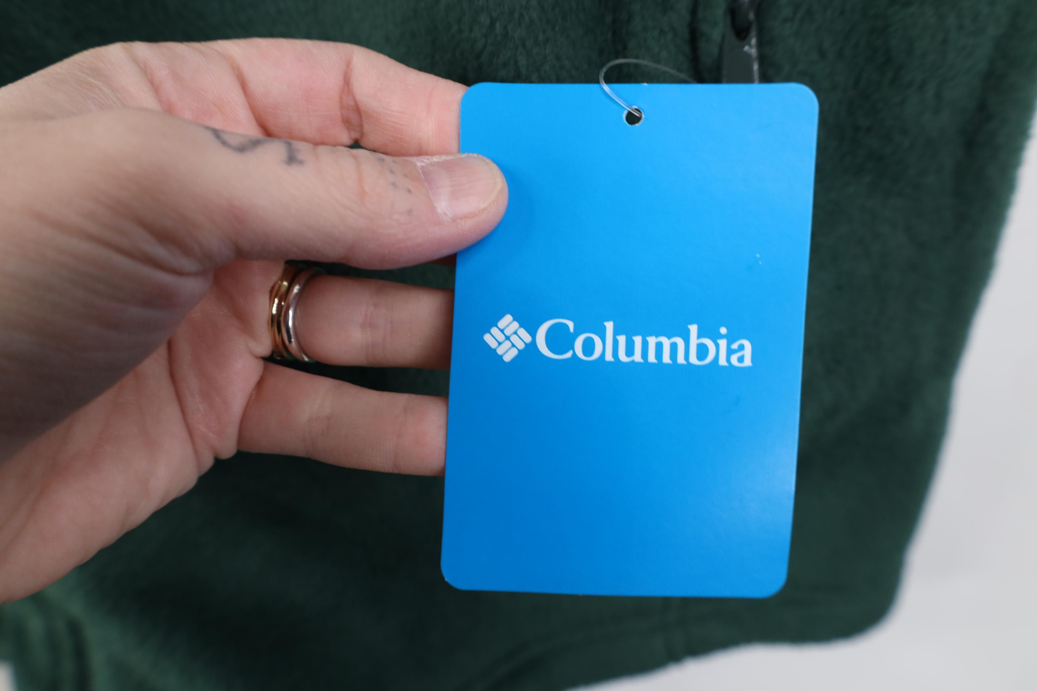 Columbia Deadstock Y2K Columbia Box Logo Fleece Vest Jacket Green Size US XL / EU 56 / 4 - 7 Thumbnail