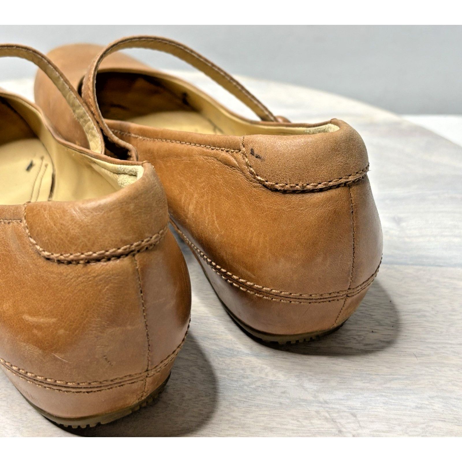 Ecco Ecco Shoes Womens 8.5 Brown Mary Janes Flats Leather Size US 8.5 / IT 38.5 - 6 Thumbnail