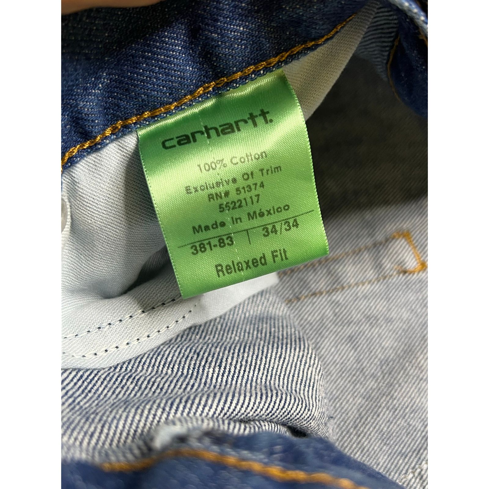 Carhartt Carhartt Jeans Mens 34x34 Blue Denim Utility Work Pants Y2K Size US 34 / EU 50 - 4 Thumbnail