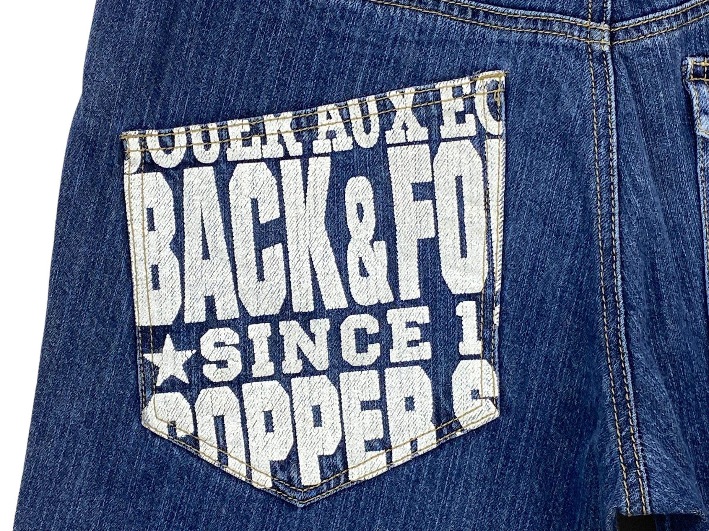 Japanese Brand Back & Forth Double Waist Denim Goth Punk Jeans Size US 29 - 9 Thumbnail