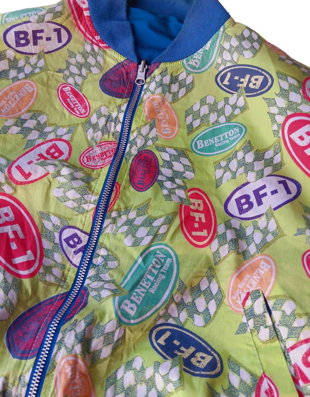 Benetton 90's Benetton F1 Racing Team special race reversible jacket Size US L / EU 52-54 / 3 - 4 Thumbnail