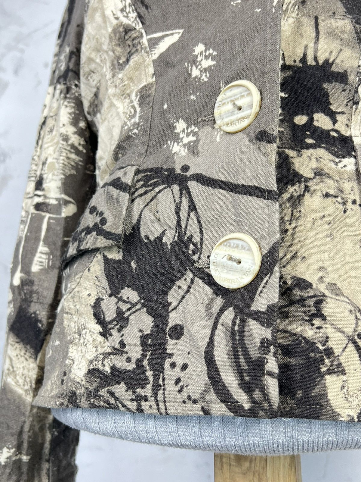 Vintage Vintage Didier Parakian Printed Blazer Jacket Size S - M 12 Size S / US 4 / IT 40 - 4 Thumbnail