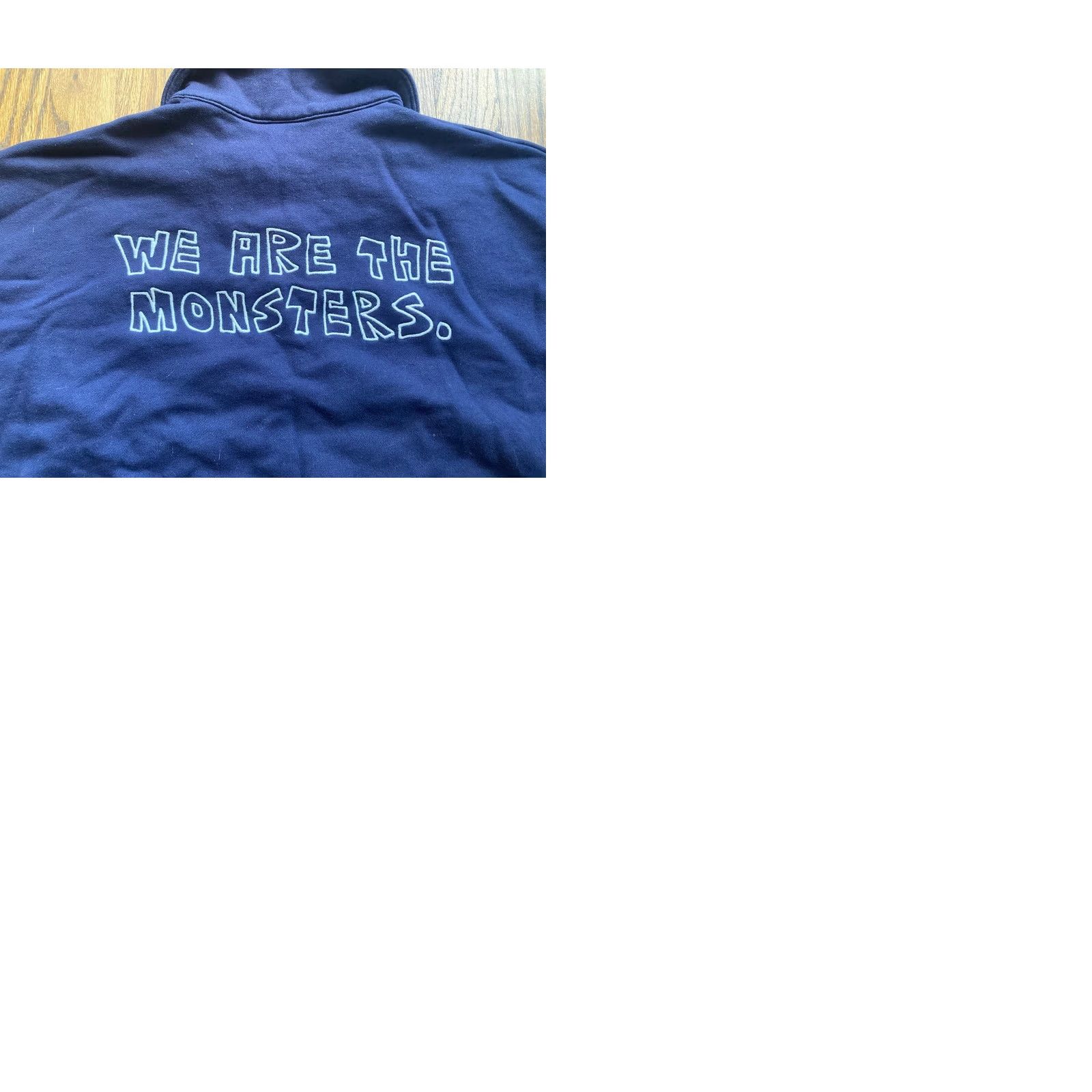 Uniqlo Uniqlo Sweatshirt x Pop Mart Labubu 1/4 Zip We Are the Monsters Size L Blue Womens Size L / US 10 / IT 46 - 9 Thumbnail