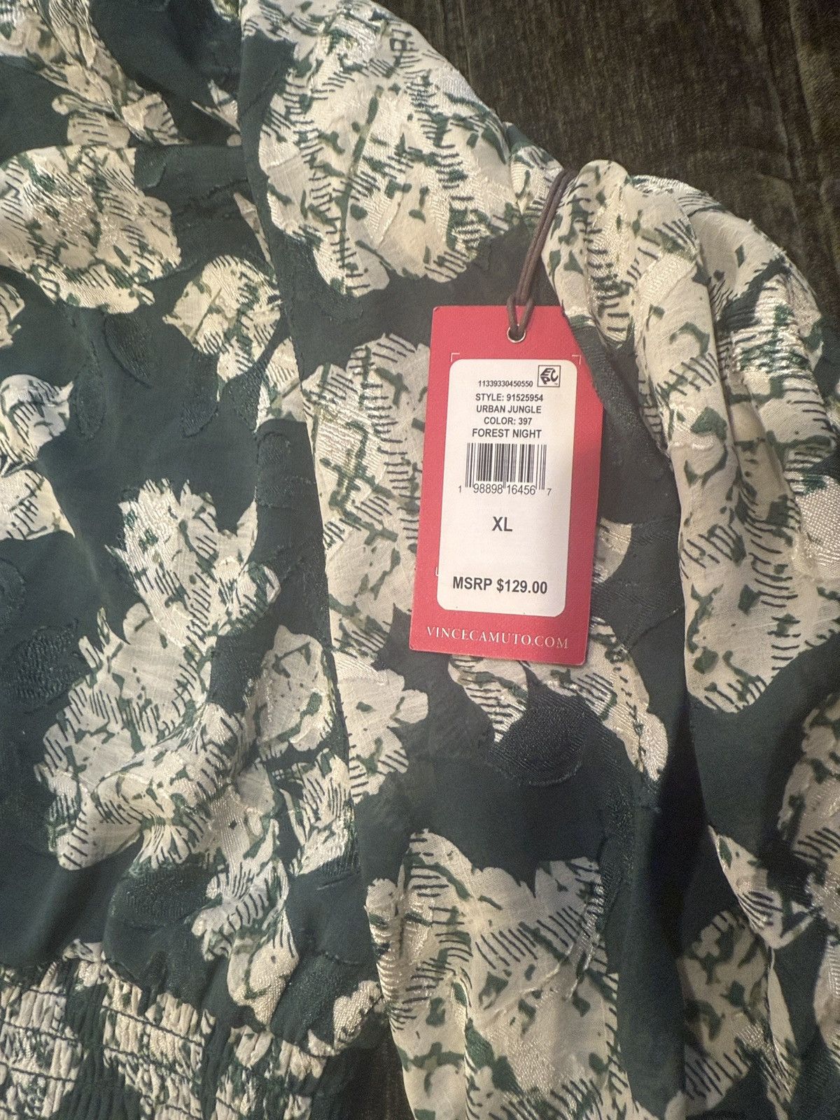 Vince Camuto Vince Camuto Forest Night Floral Maxi Dress Size XL / US 12-14 / IT 48-50 - 4 Thumbnail