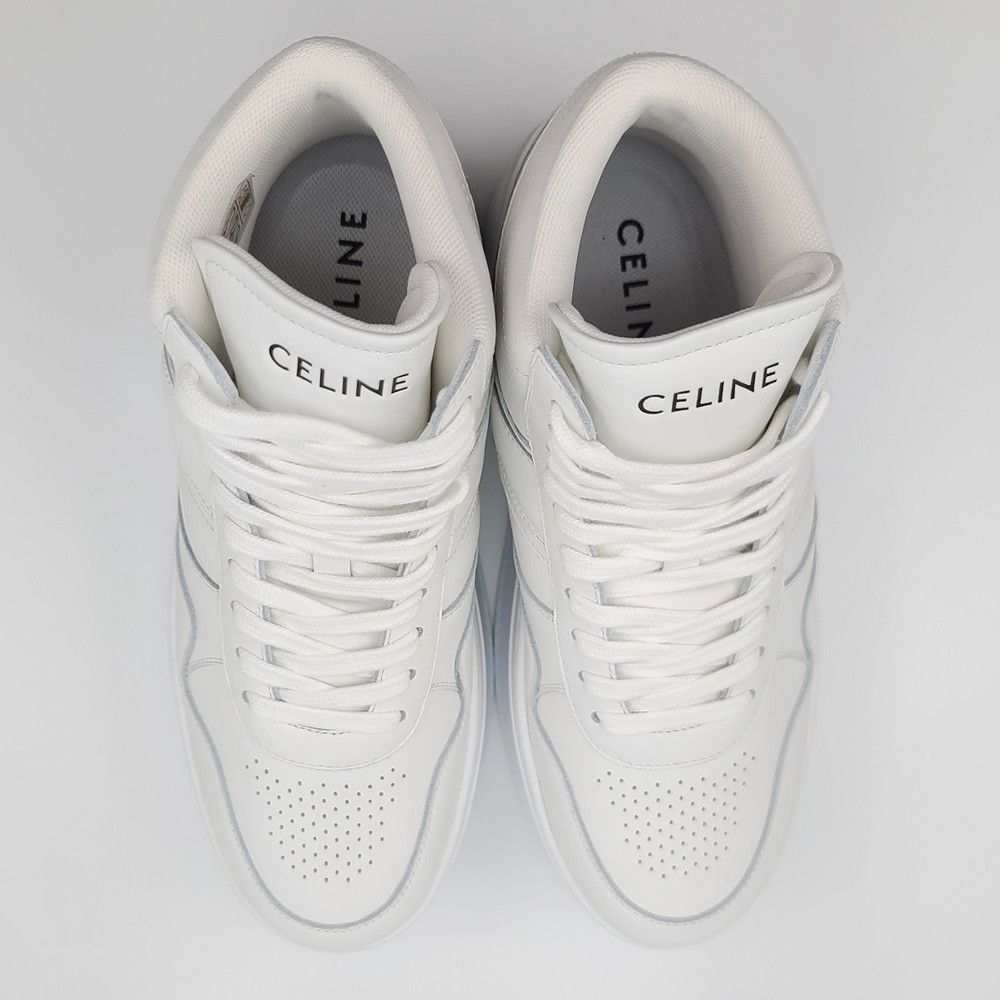 Celine o1bcso1str0225 348593338C Hi-Top Sneakers in White Size US 8 / IT 38 - 5 Thumbnail