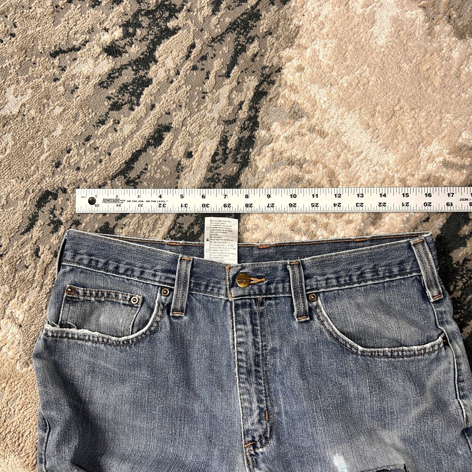 Carhartt Carhartt Holter Relaxed Fit Jeans Mens 34x30 Blue Denim Size US 34 / EU 50 - 4 Thumbnail
