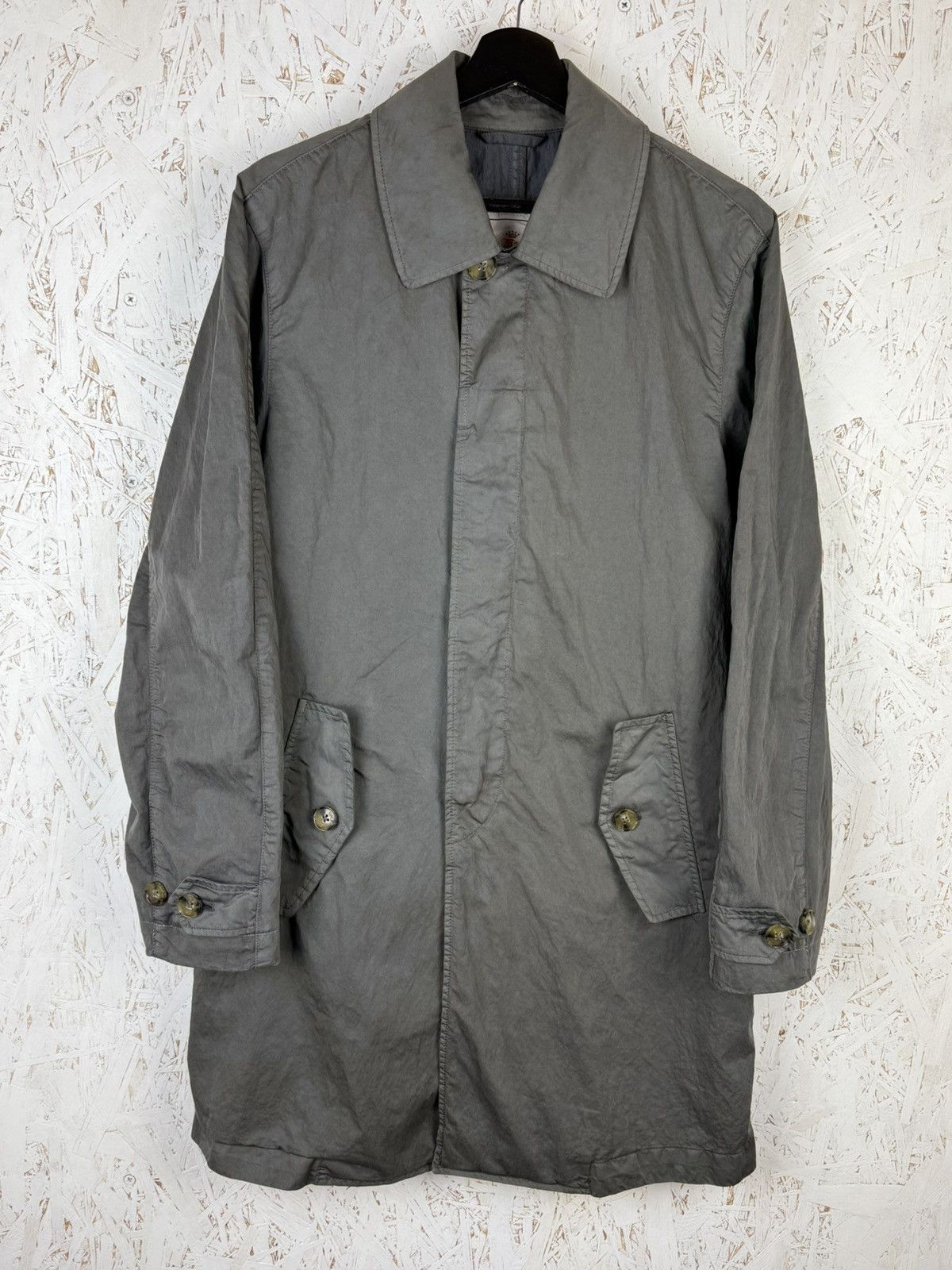 Baracuta Baracuta G10 Garment Dyed Rain Coat Grey Size 38 Size US M / EU 48-50 / 2 - 1 Thumbnail