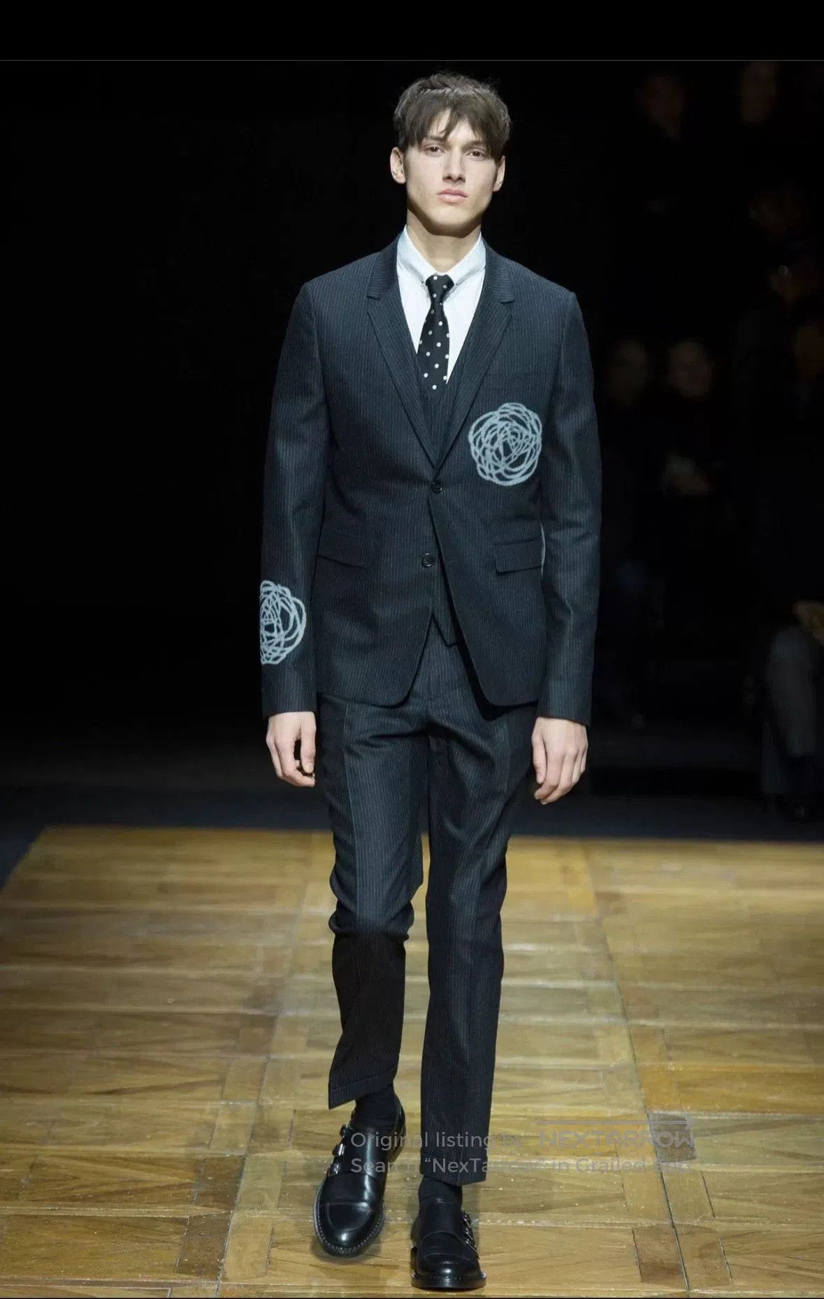 Kris Van Assche Dior Homme 14FW Lily of the Valley Suit Set. Size US M / EU 48-50 / 2 - 9 Thumbnail
