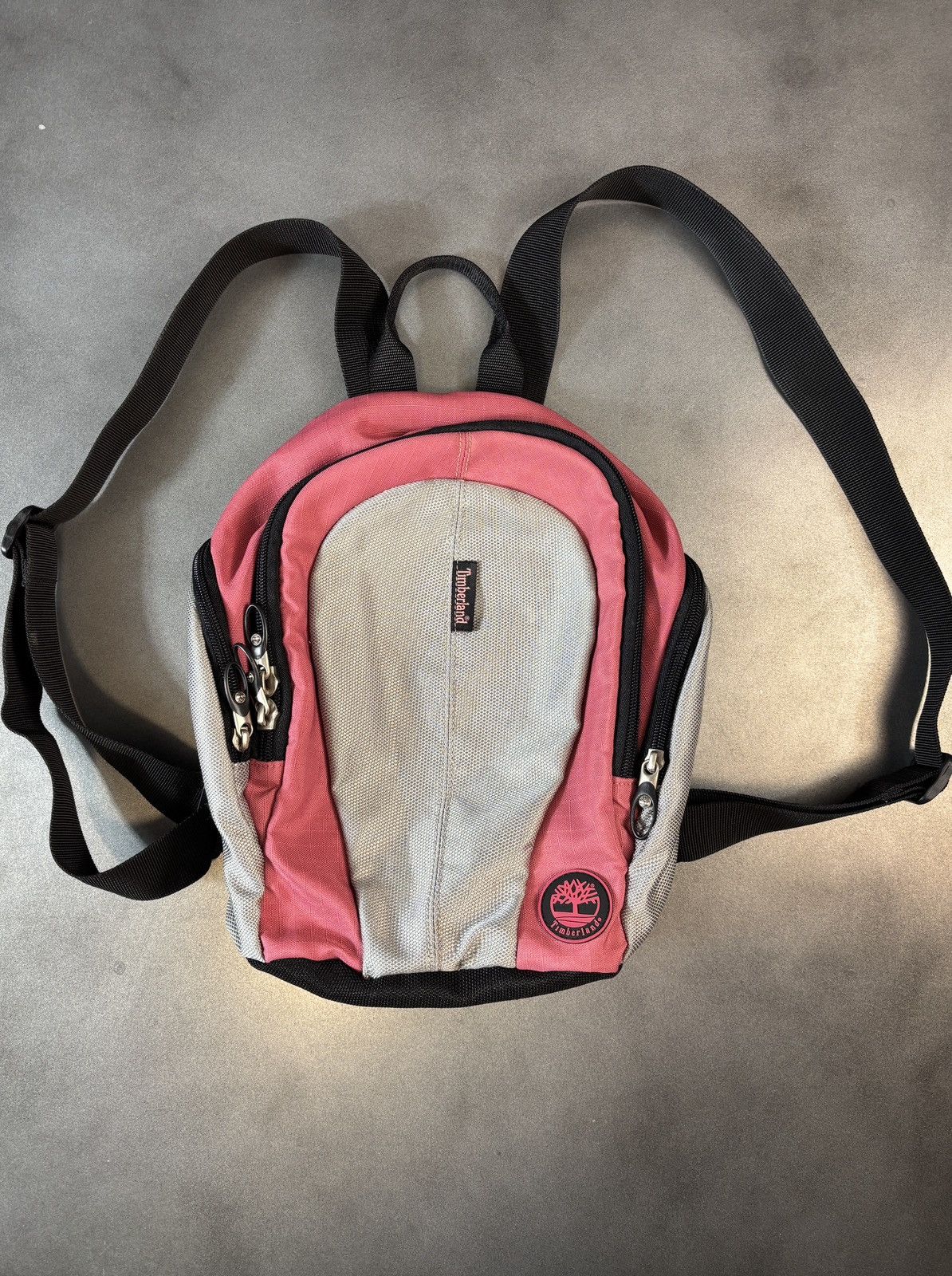 Timberland 2000s Timberland Backpack Y2K Vintage Mini Bag Knapsack Pink Size ONE SIZE - 18 Thumbnail