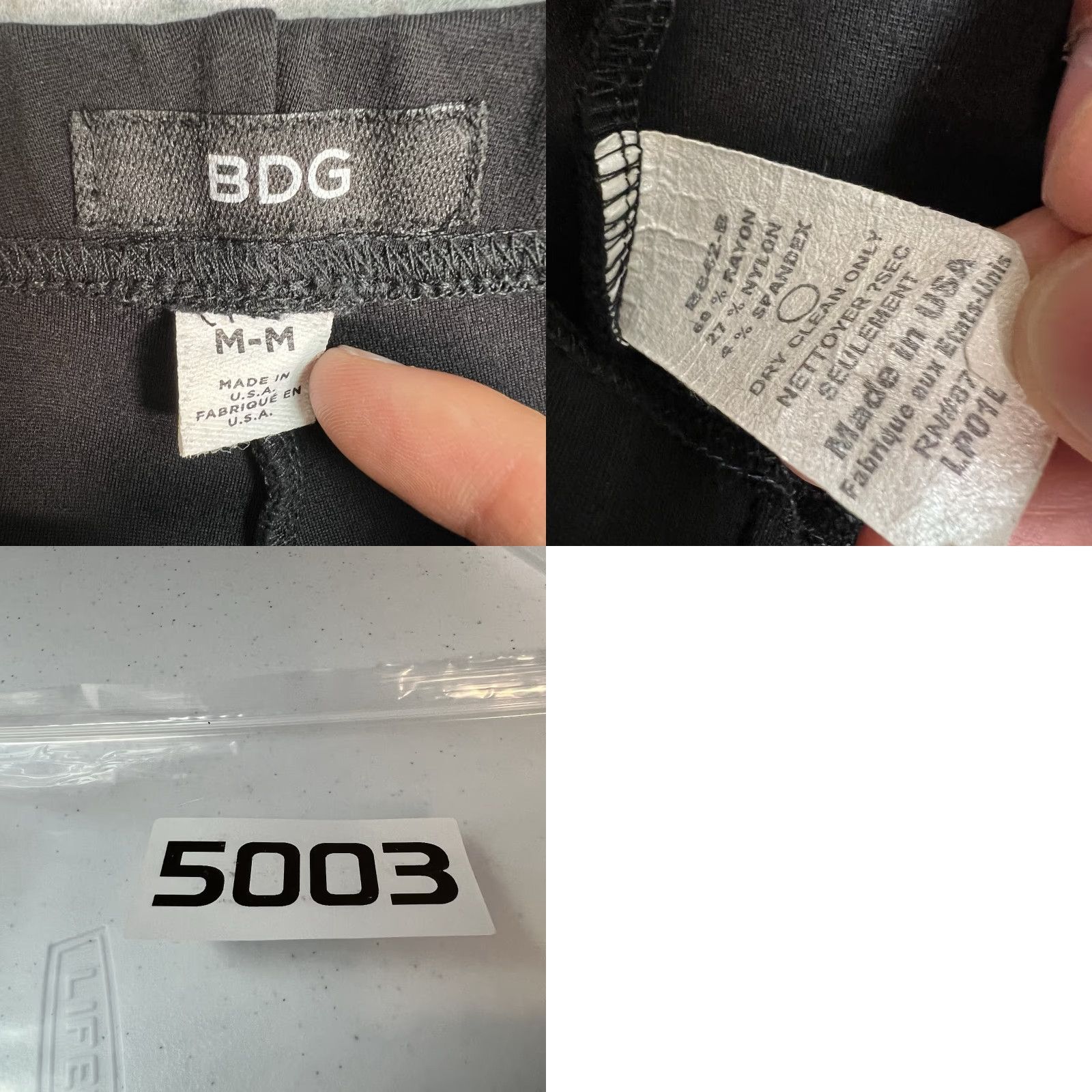 Bdg BDG Leggings Adult Womens Medium Black USA Pattern: Solid Casual Pants Size 32" / US 10 / IT 46 - 8 Thumbnail
