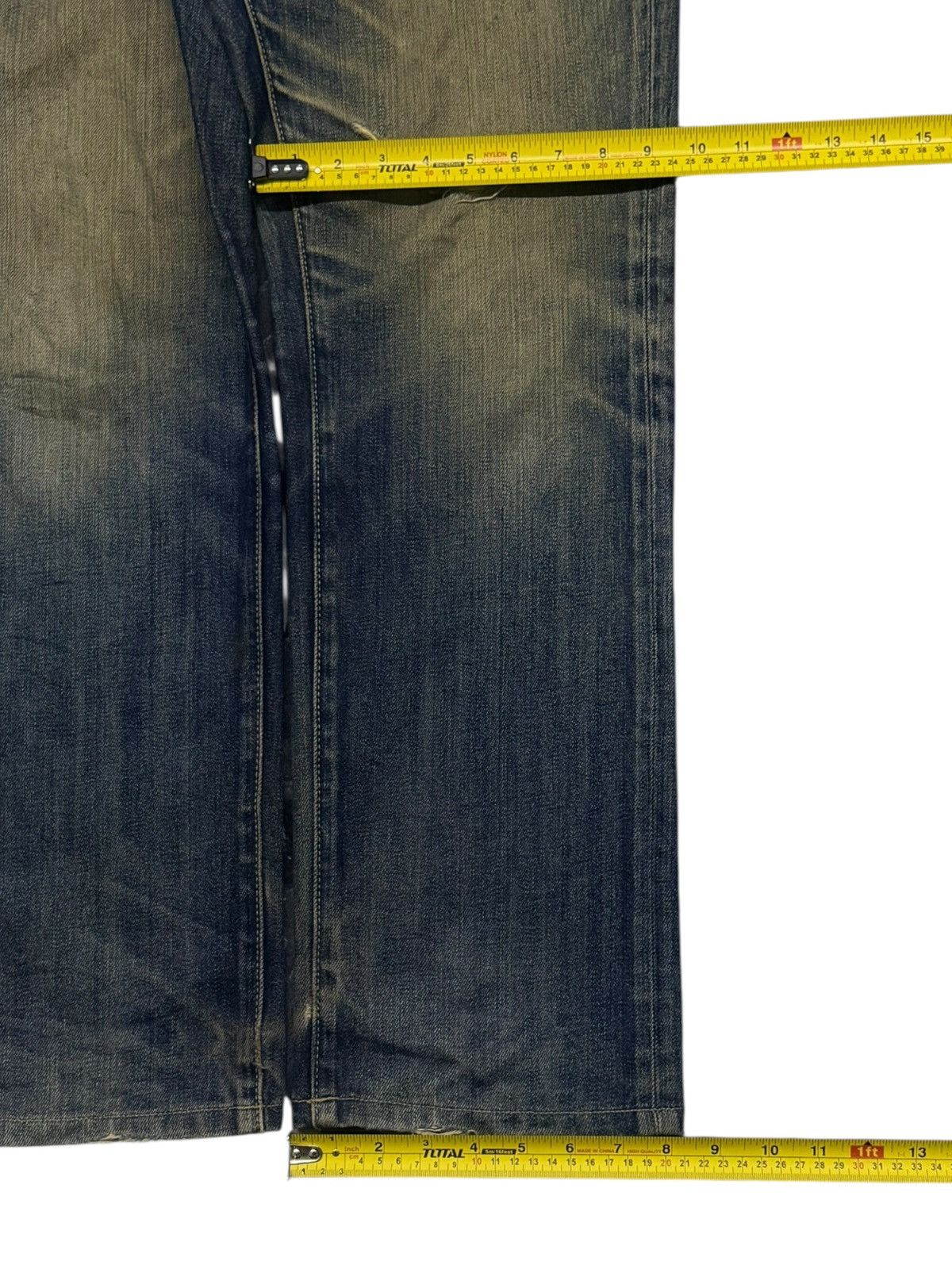 Uniqlo Vintage Uniqlo Japanese Denim Jeans | Vintage Faded Mud Wash Size US 35 - 14 Thumbnail