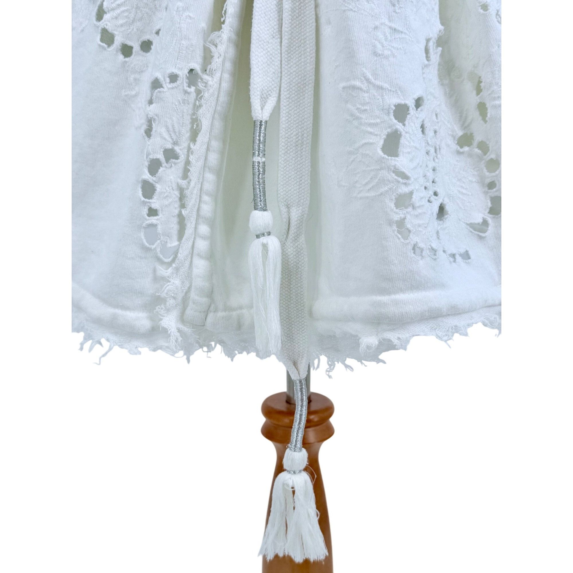 Free People Free People Ivory French Terry Relaxed Hooded Wrap Cardigan Size XS / US 0-2 / IT 36-38 - 6 Thumbnail