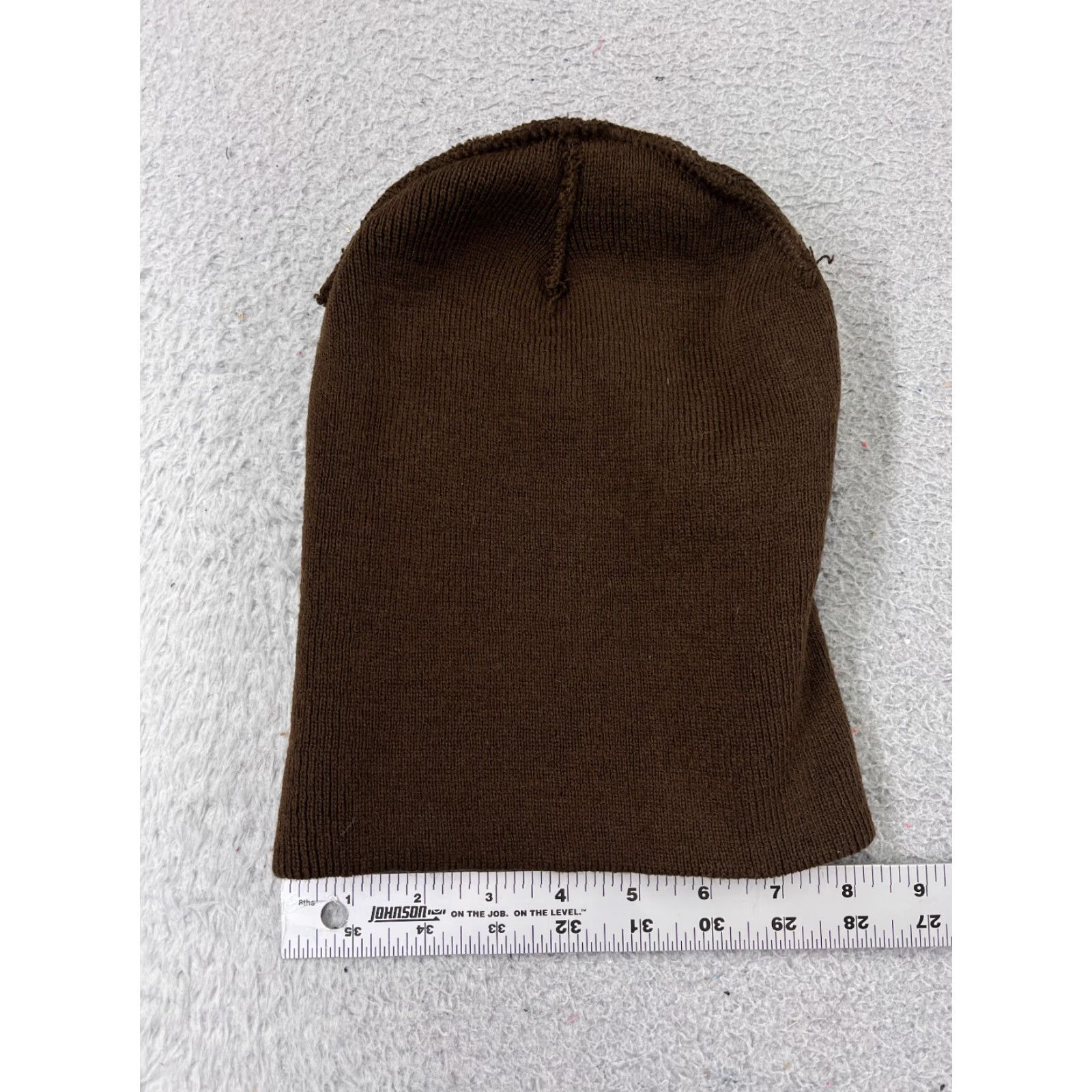 Vintage PromoHeadwear Beanie One Size Adult Brown Knit 100% Acrylic Outdoors Ski Casual Men’s Womens” Size ONE SIZE - 4 Thumbnail