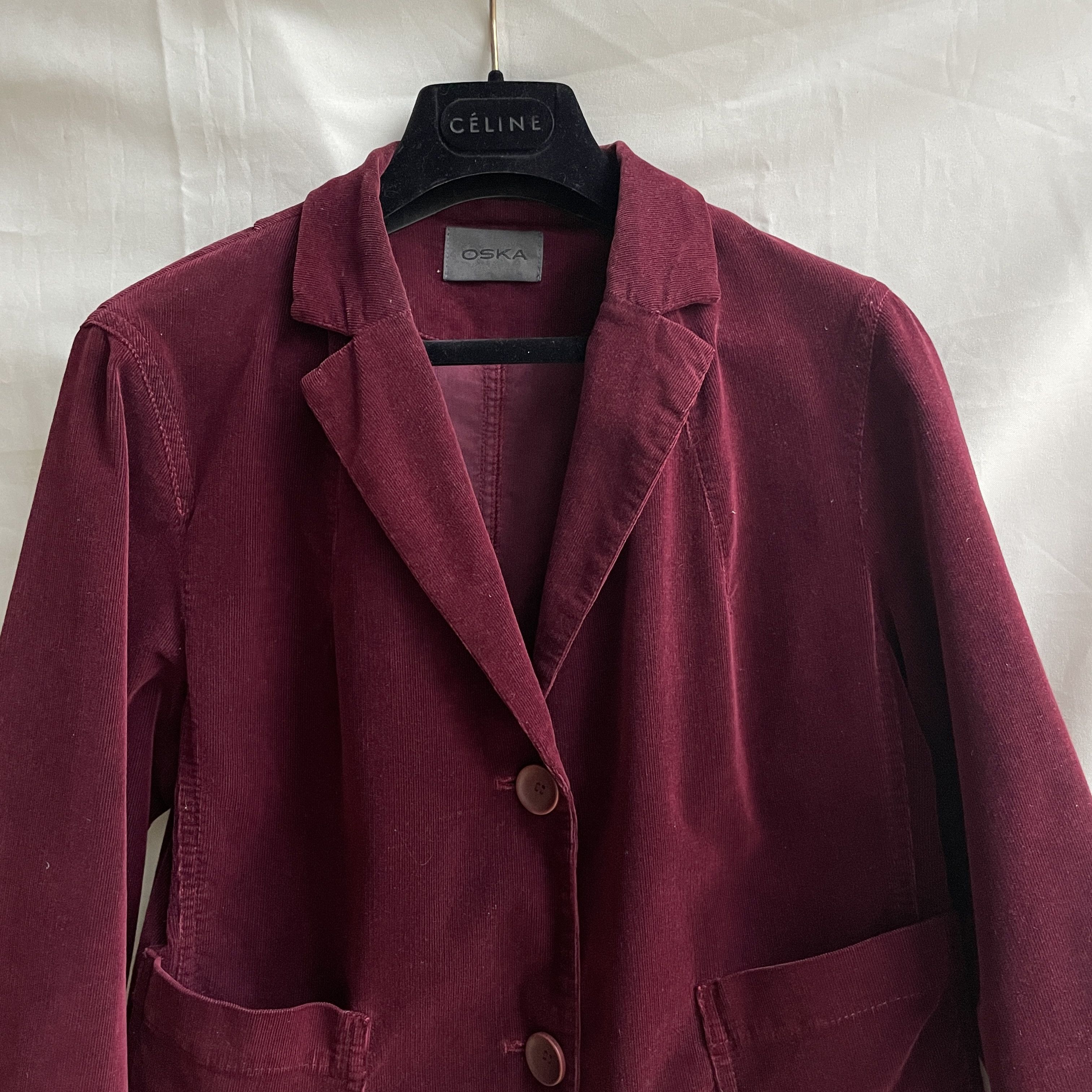 OSKA OSKA 534 Womens Corduroy Blazer Size 1 Size S / US 4 / IT 40 - 4 Thumbnail