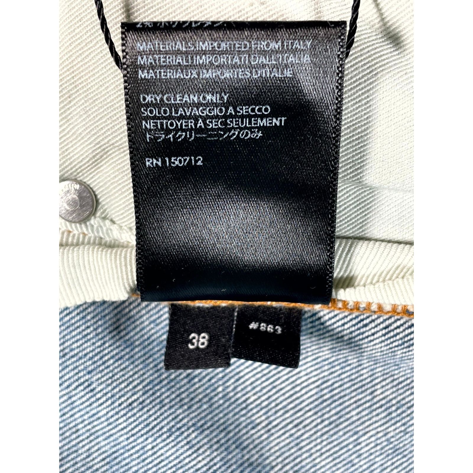 Amiri Amiri Mx2 Plaid Patch Light Wash, Yellow & Brown Jeans Size US 38 / EU 54 - 6 Thumbnail