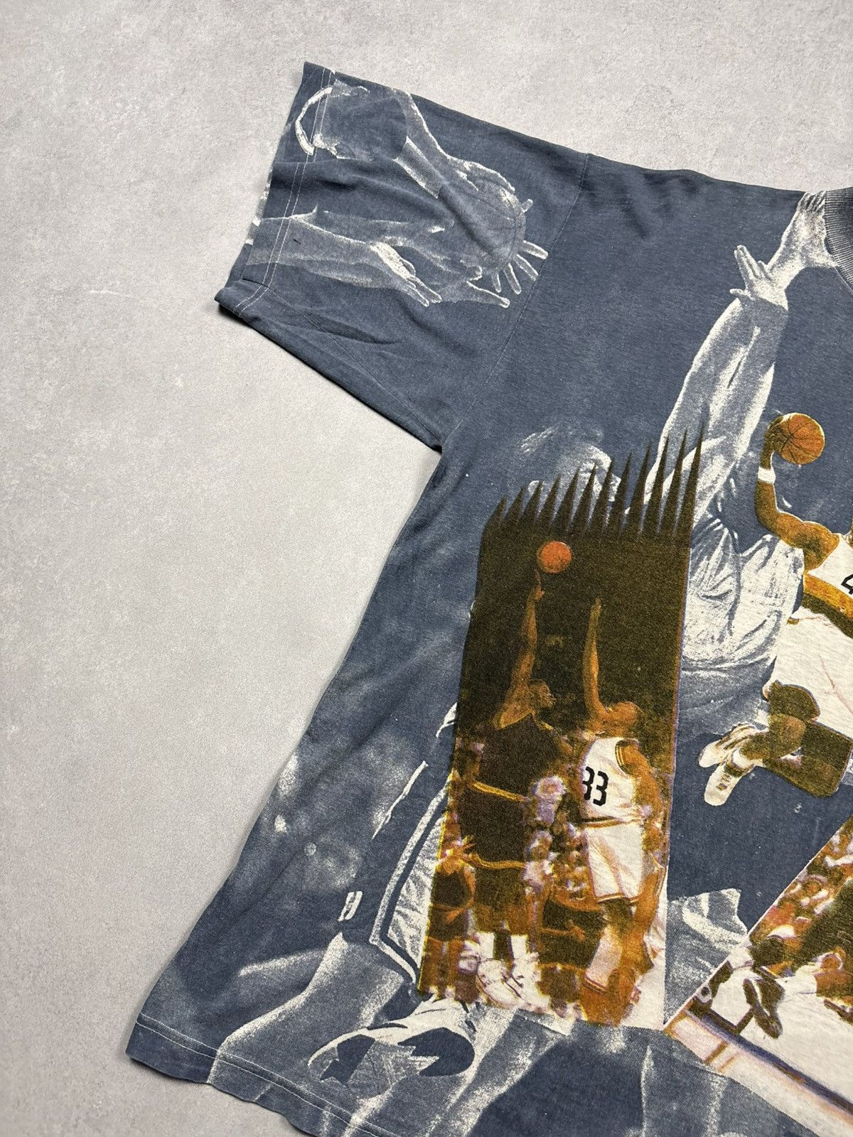 Vintage Vintage 90s All Over Print Basketball Rap T Shirt AOP Y2K XL Size US XL / EU 56 / 4 - 6 Thumbnail