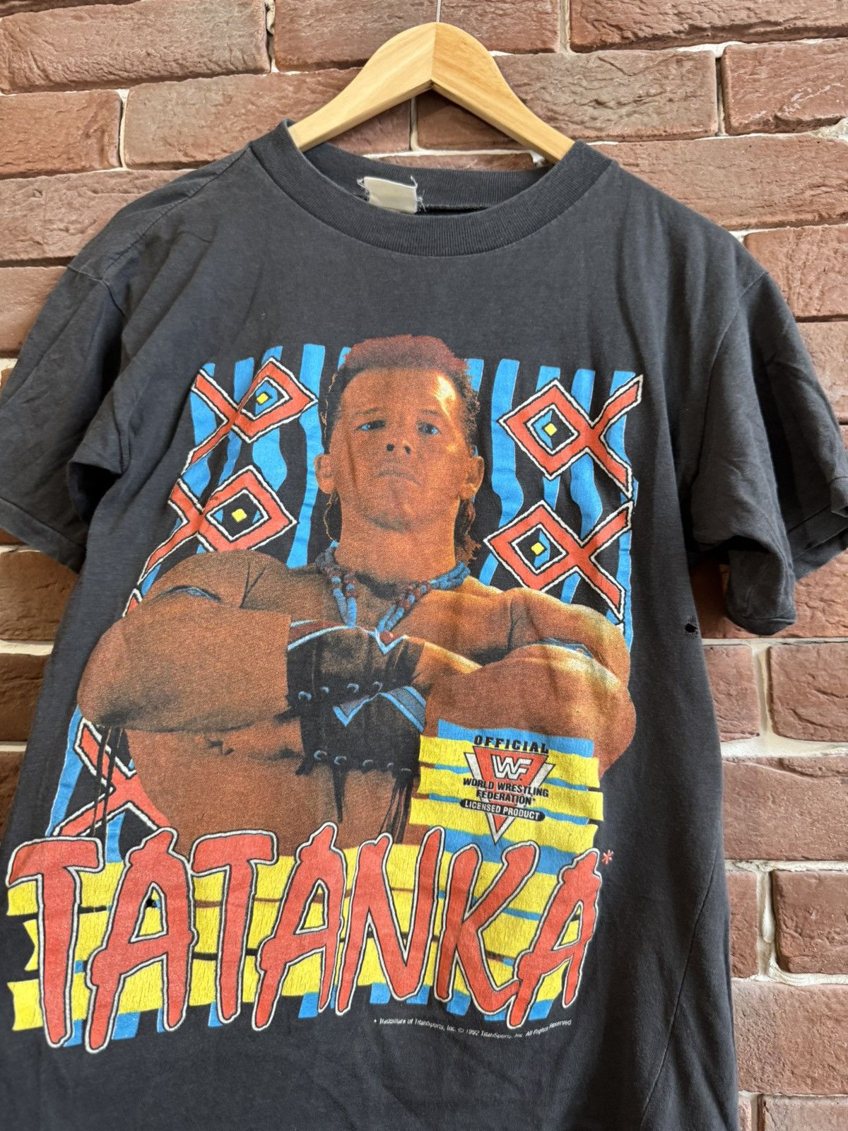 Vintage 92’ WWF Tatanka Vintage 90s Rare Wrestling Rap Tee White s Size US S / EU 44-46 / 1 - 2 Thumbnail