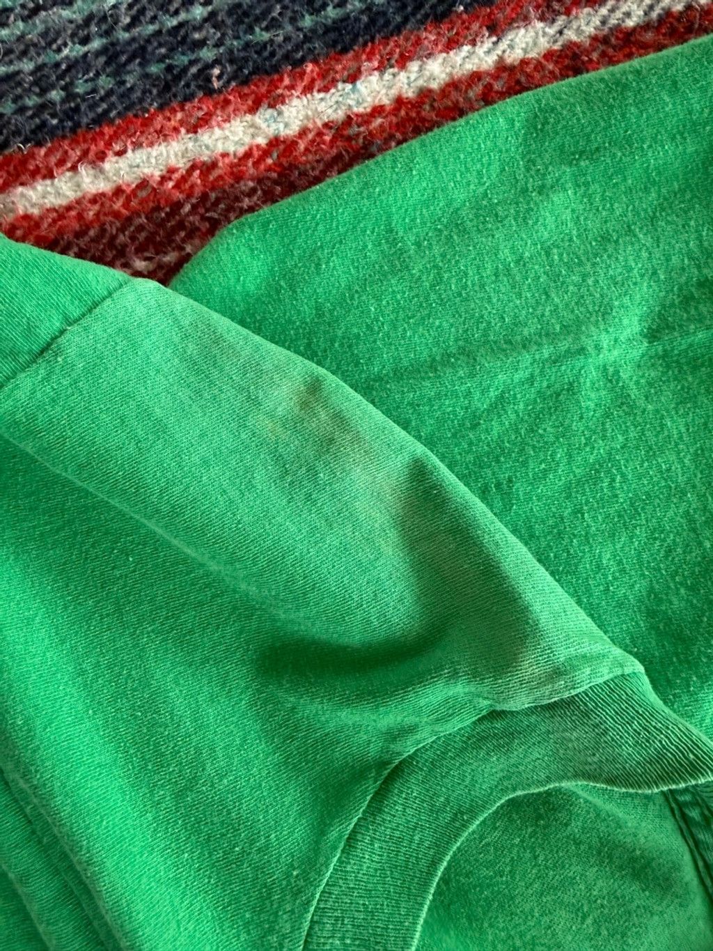 Fruit Of The Loom Vintage Fruit of the Loom Green Short Sleeve Pocket Tee L Size US L / EU 52-54 / 3 - 6 Thumbnail
