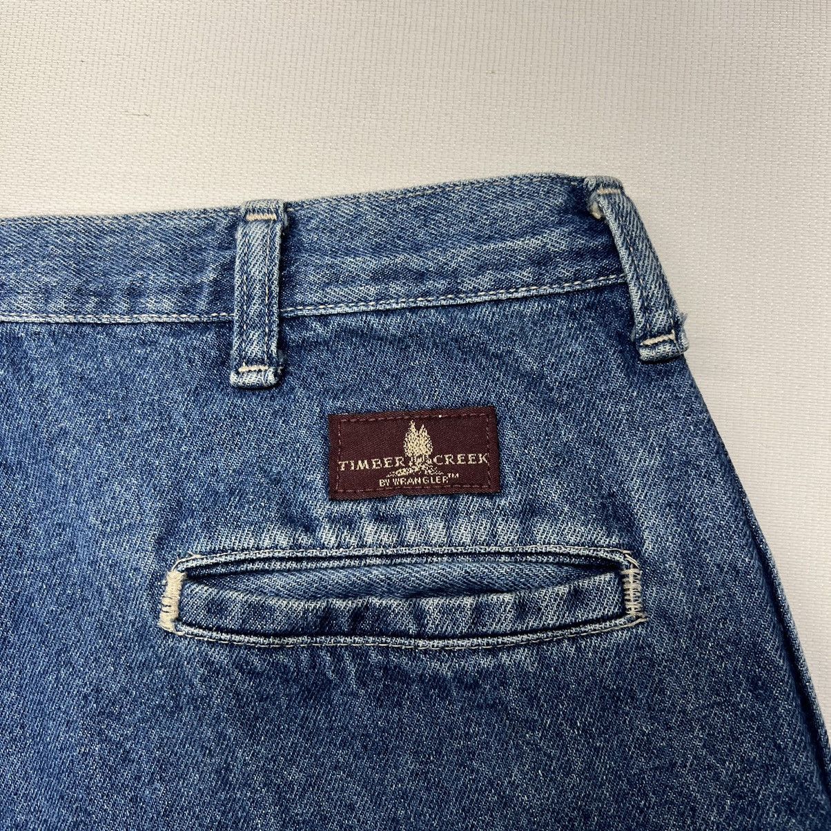 Vintage × Wrangler VTG Wrangler Timber Creek Jeans Blue Straight Denim Baggy Size US 34 / EU 50 - 11 Thumbnail