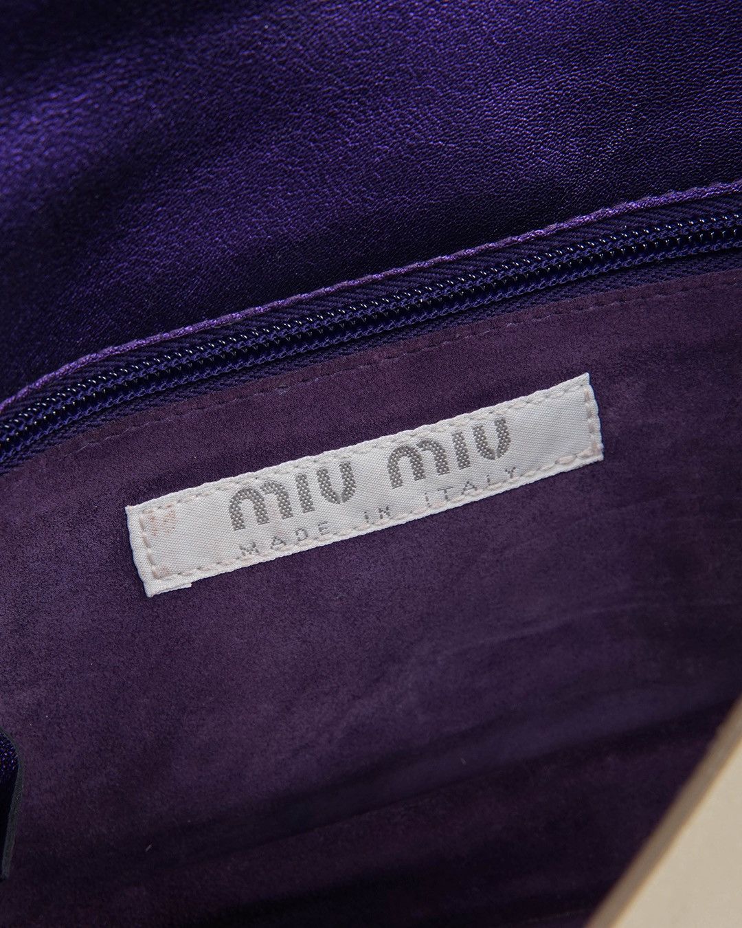 Miu Miu Miu Miu S/S2000 Silver/Purple Bowtie Shoulder Bag Size ONE SIZE - 9 Thumbnail