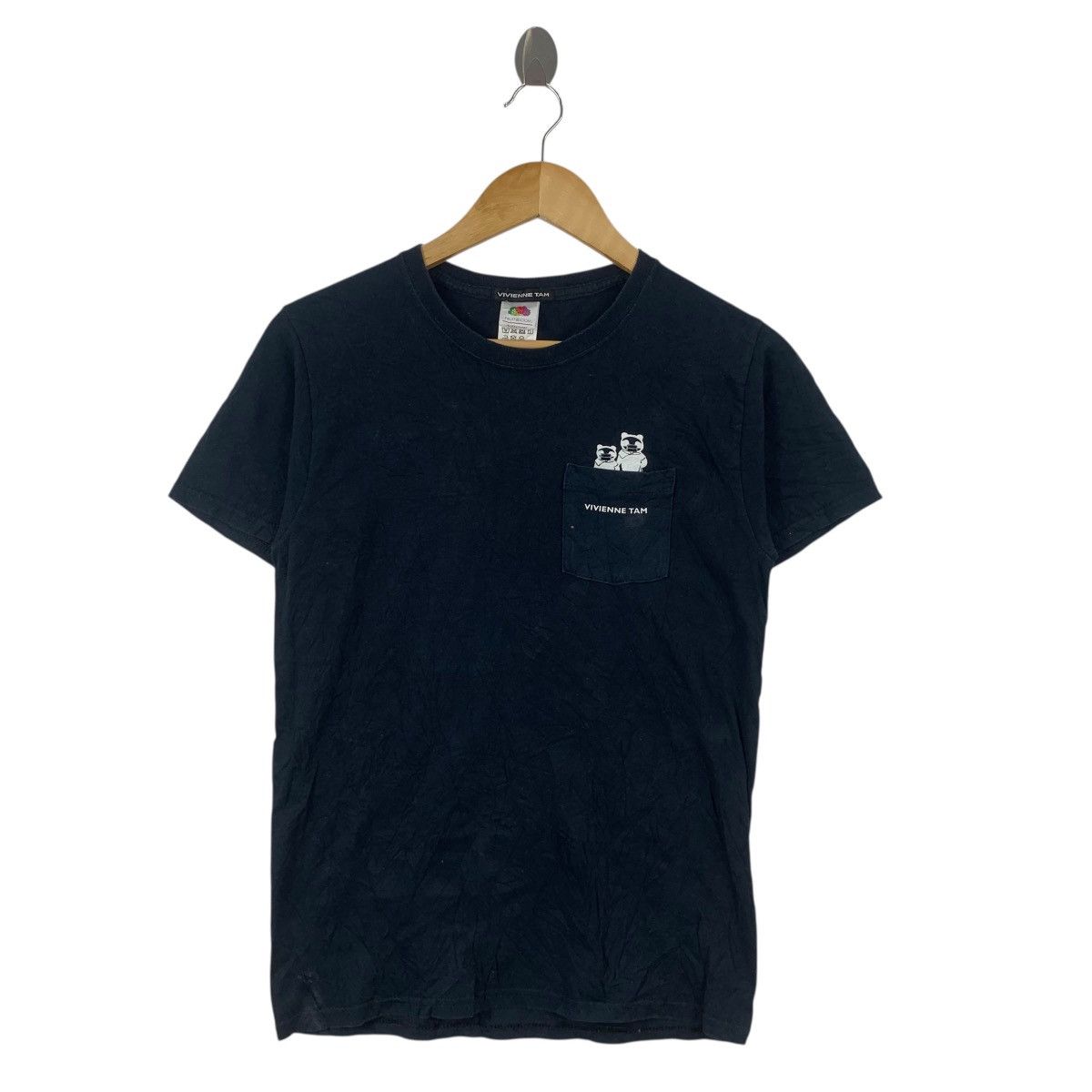 Vivienne Tam Vintage 90’ VIVIENNE TAM NEW YORK Collection Pocket Tee Size XS / US 0-2 / IT 36-38 - 4 Thumbnail