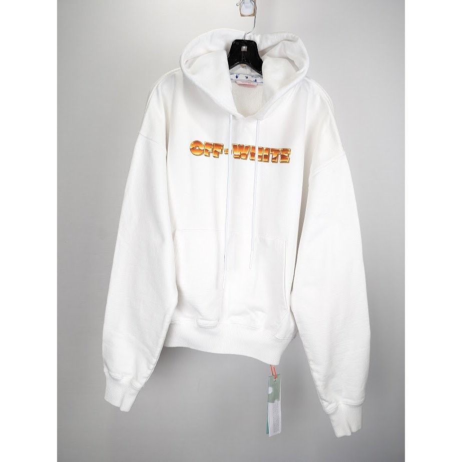 Off-White o1rshd1 Metal Arrow Over Hoodie in White/Orange Size US L / EU 52-54 / 3 - 2 Thumbnail
