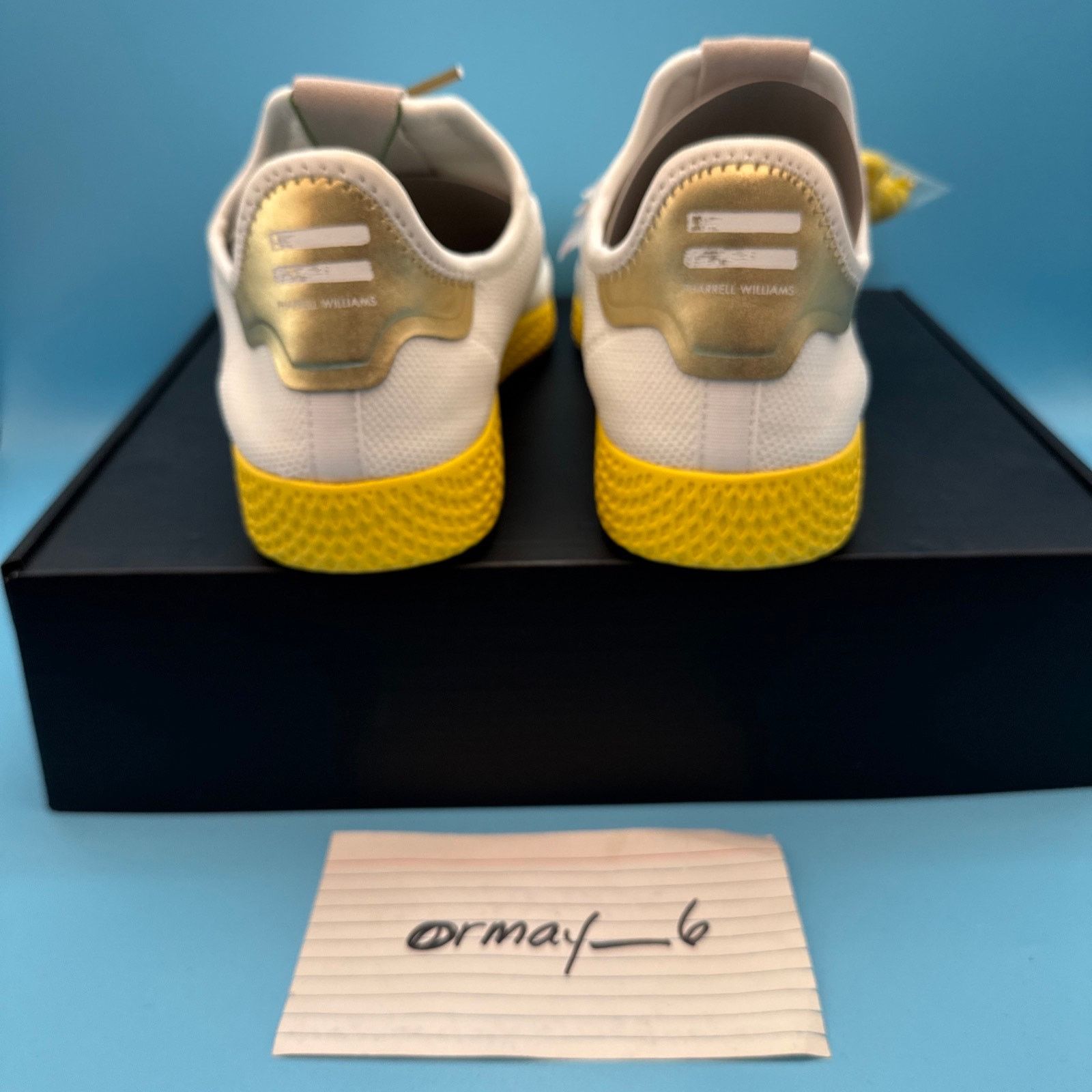 Adidas × Pharrell adidas Pharrell x Tennis Hu Yellow m8 w9.5 Size US 8 / EU 41 - 5 Thumbnail