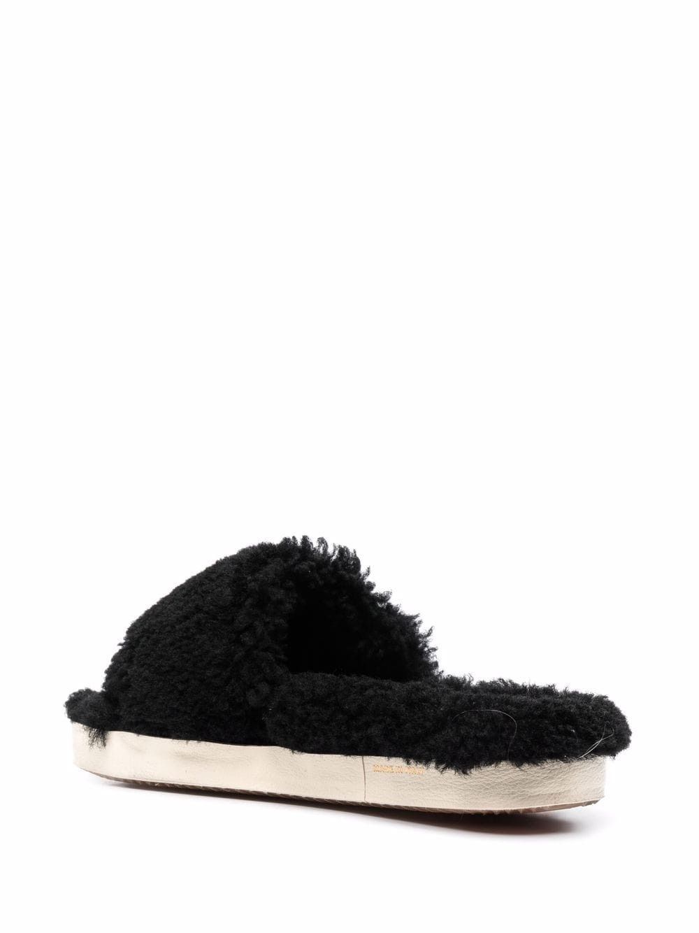 Golden Goose o1w1db10425 Poolstar Shearling Sandals in Black Size US 8 / EU 41 - 2 Thumbnail