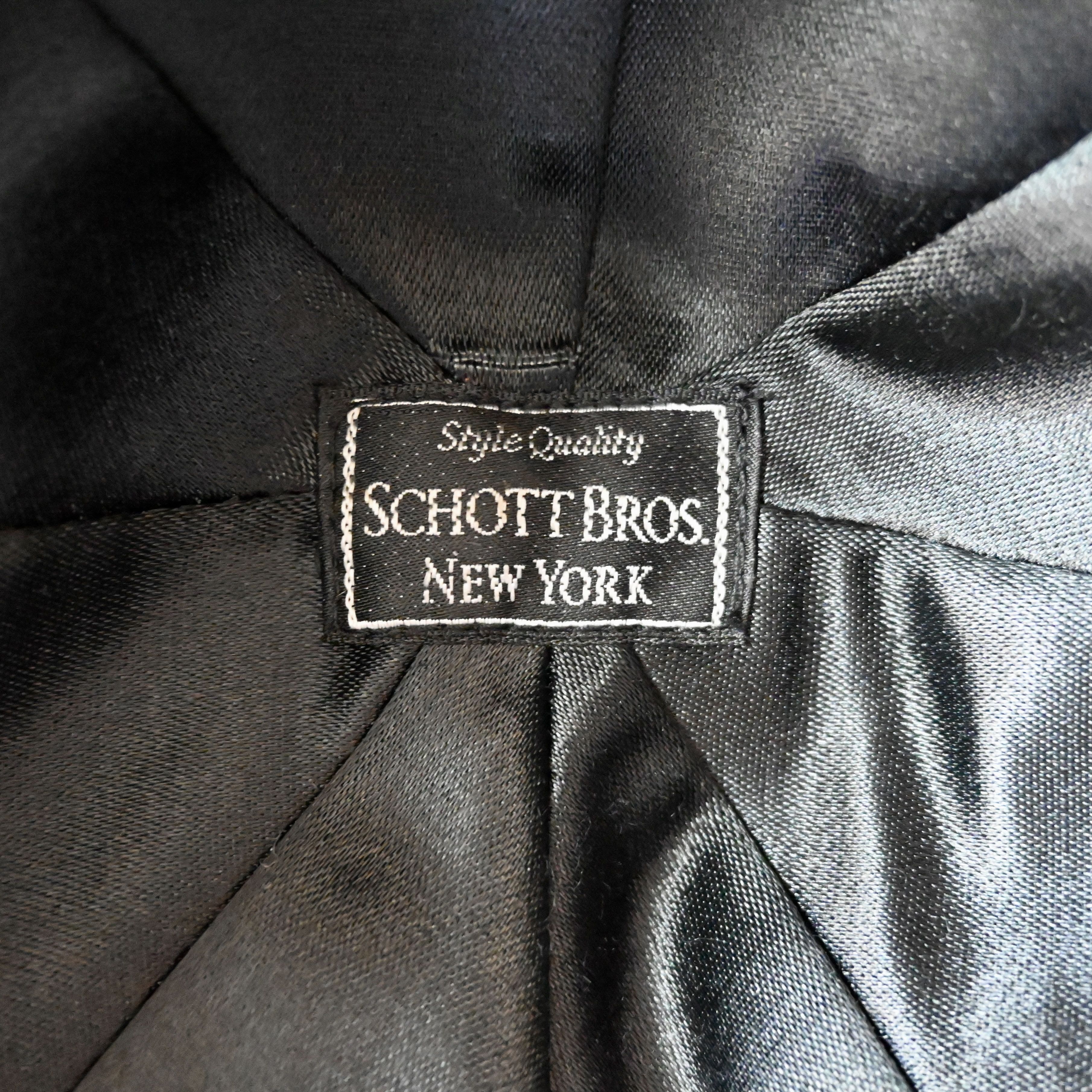 Schott Schott Bros genune lambskin leather hanting hat, made in USA Size ONE SIZE - 12 Thumbnail