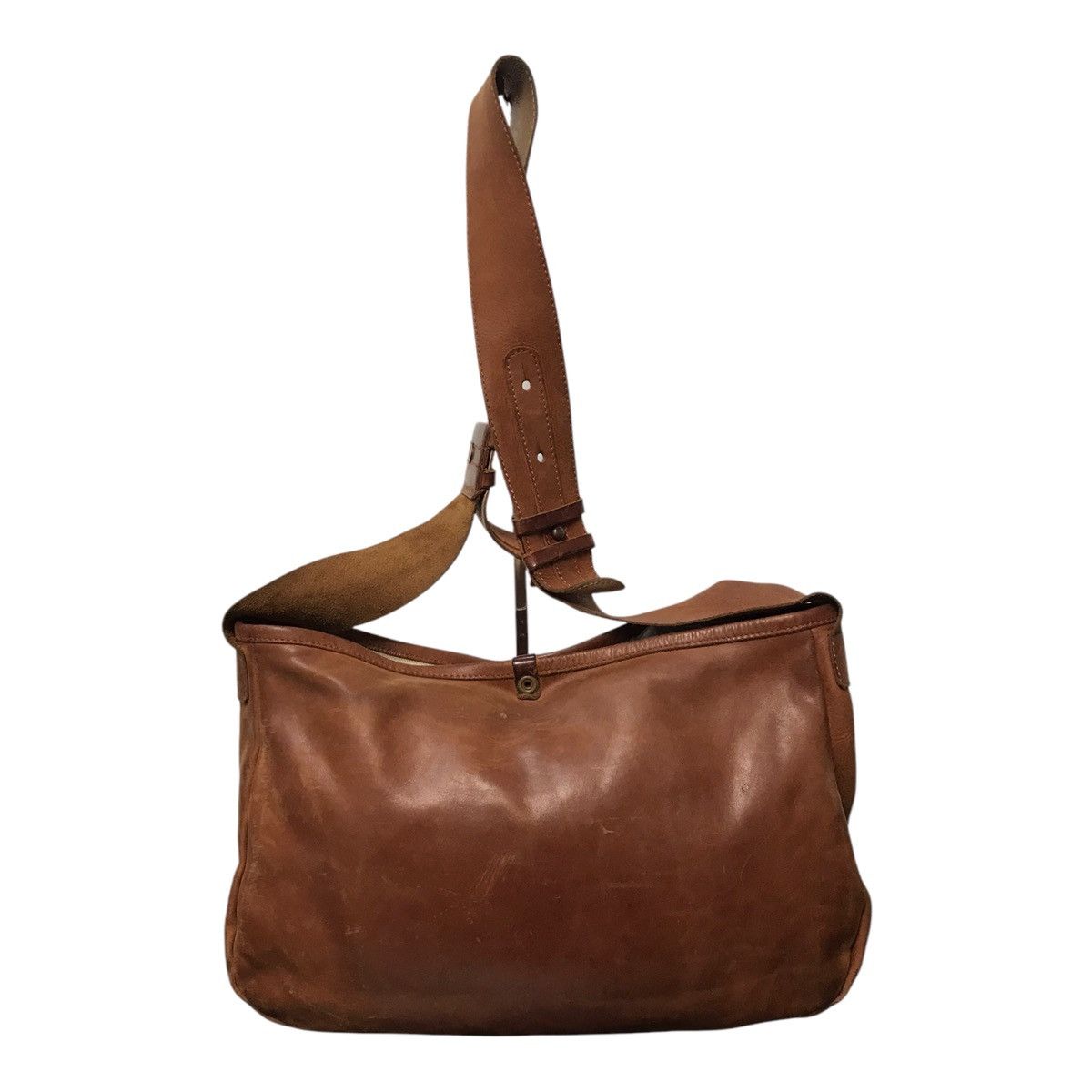 Leather × Vintage Japanese Gren Brown Leather Cross body Size ONE SIZE - 3 Thumbnail