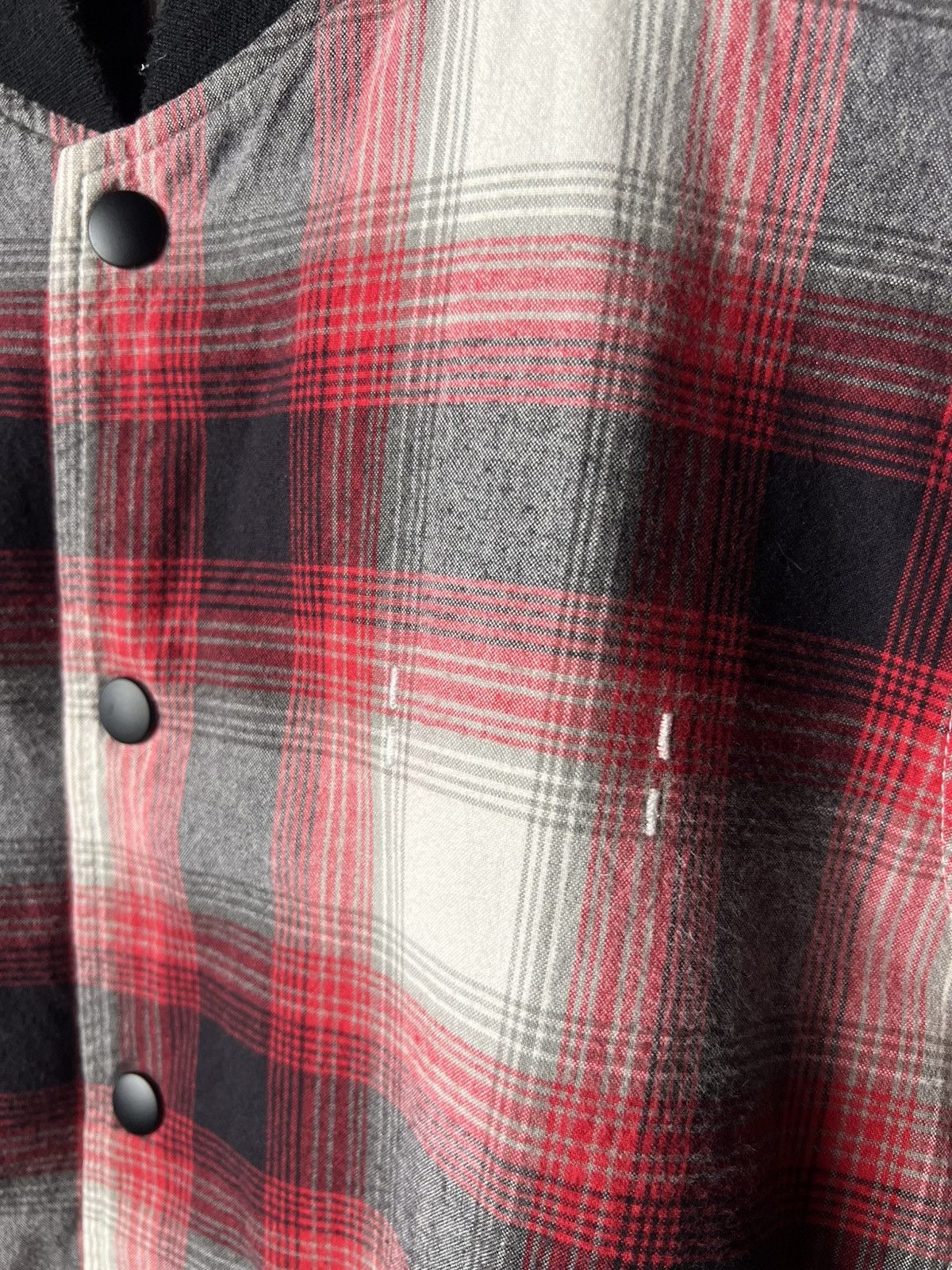 Number (N)ine Number (N)ine Takahiro Miyashita Shadow Plaid Bomber Jacket Size US M / EU 48-50 / 2 - 5 Thumbnail
