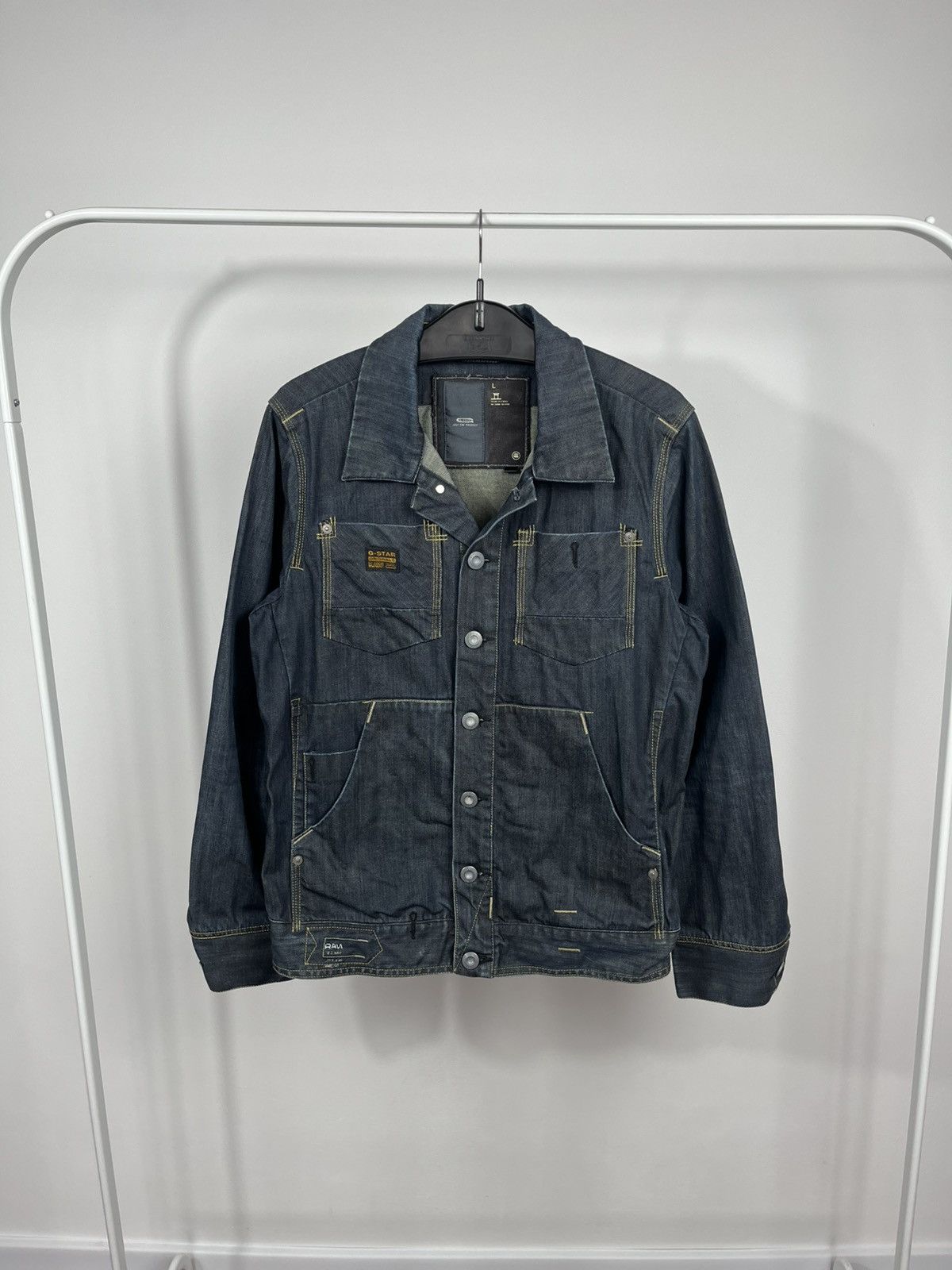 G-Star G Star Raw Denim Multi Pocket Jacket Size L Workwear Size US L / EU 52-54 / 3 - 1 Thumbnail