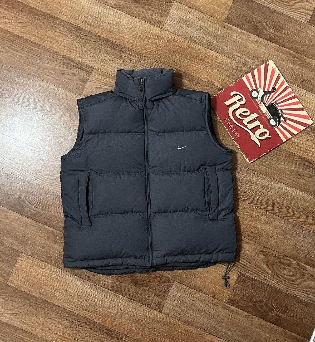 Vintage Nike Swoosh Logo Down Vest