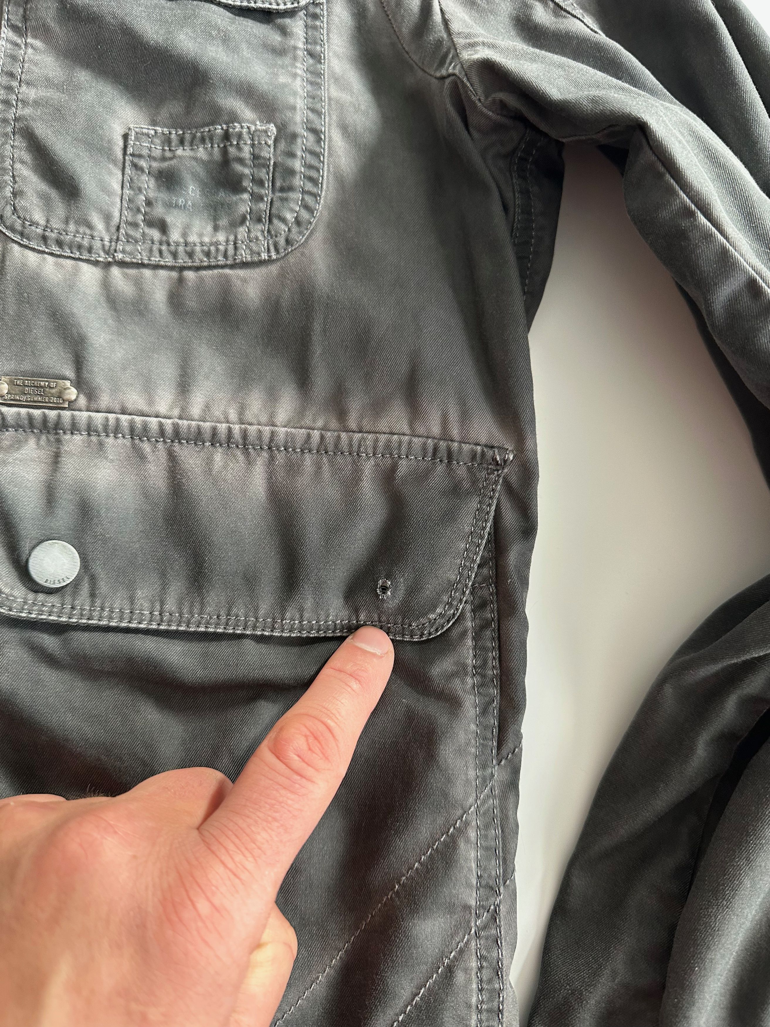 Diesel Diesel Pigment Rider Jacket Biker Garment Dyed S/S 2010 Size US M / EU 48-50 / 2 - 4 Thumbnail