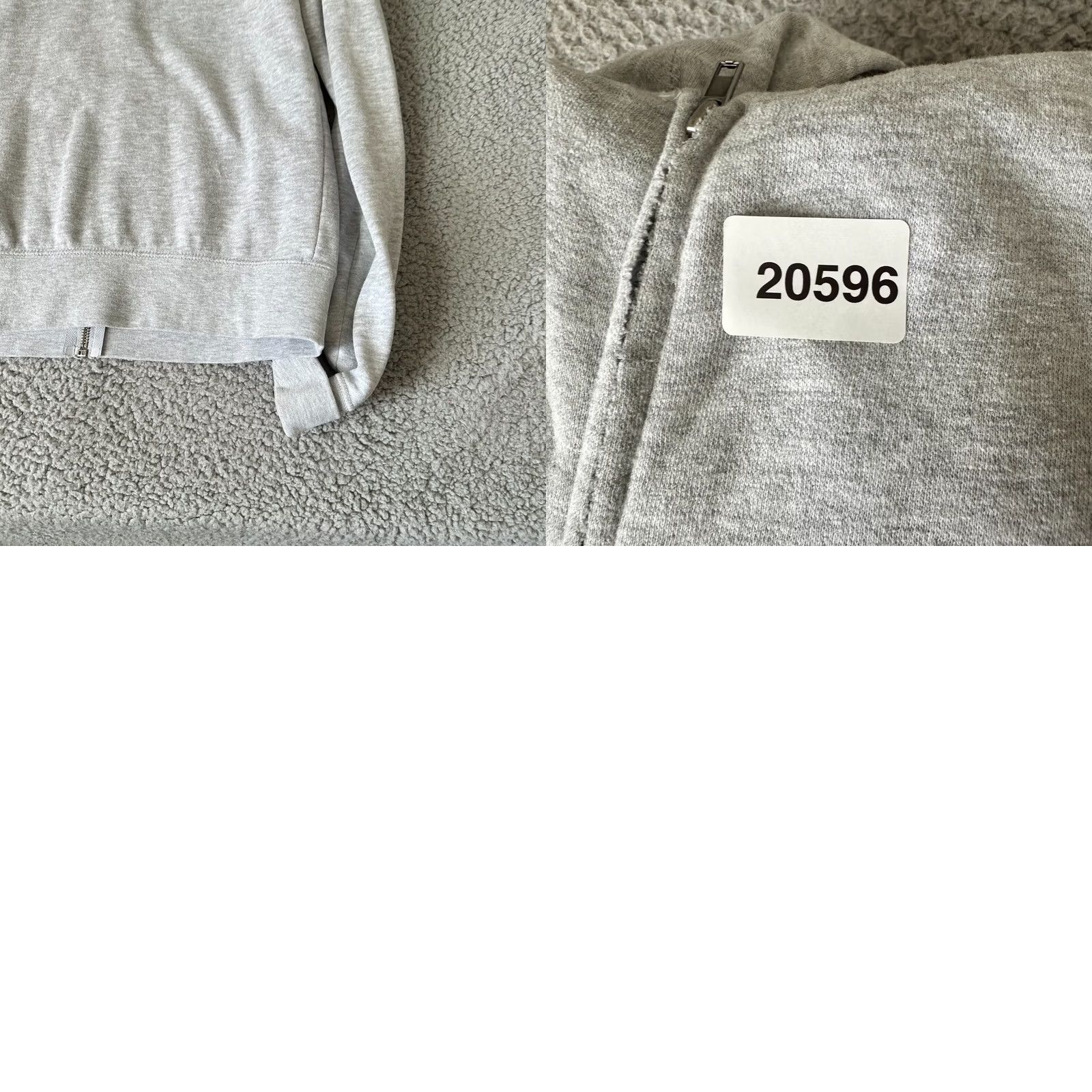 Asics ASICS Hoodie Womens M Gray Zip Up Logo Cotton Running Ladies Sweatshirt Size M / US 6-8 / IT 42-44 - 9 Thumbnail