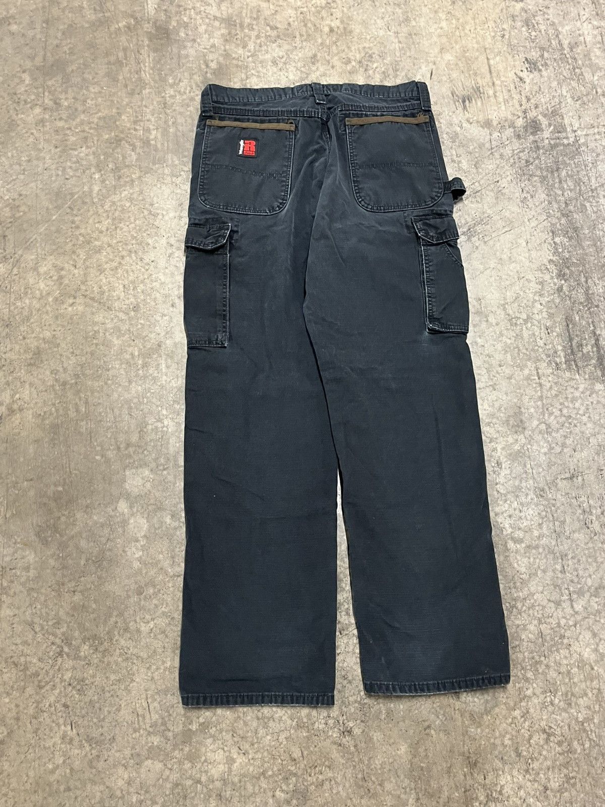 Carhartt × Vintage Carhartt style cargo workwear pants faded black baggy hype Size US 34 / EU 50 - 6 Thumbnail