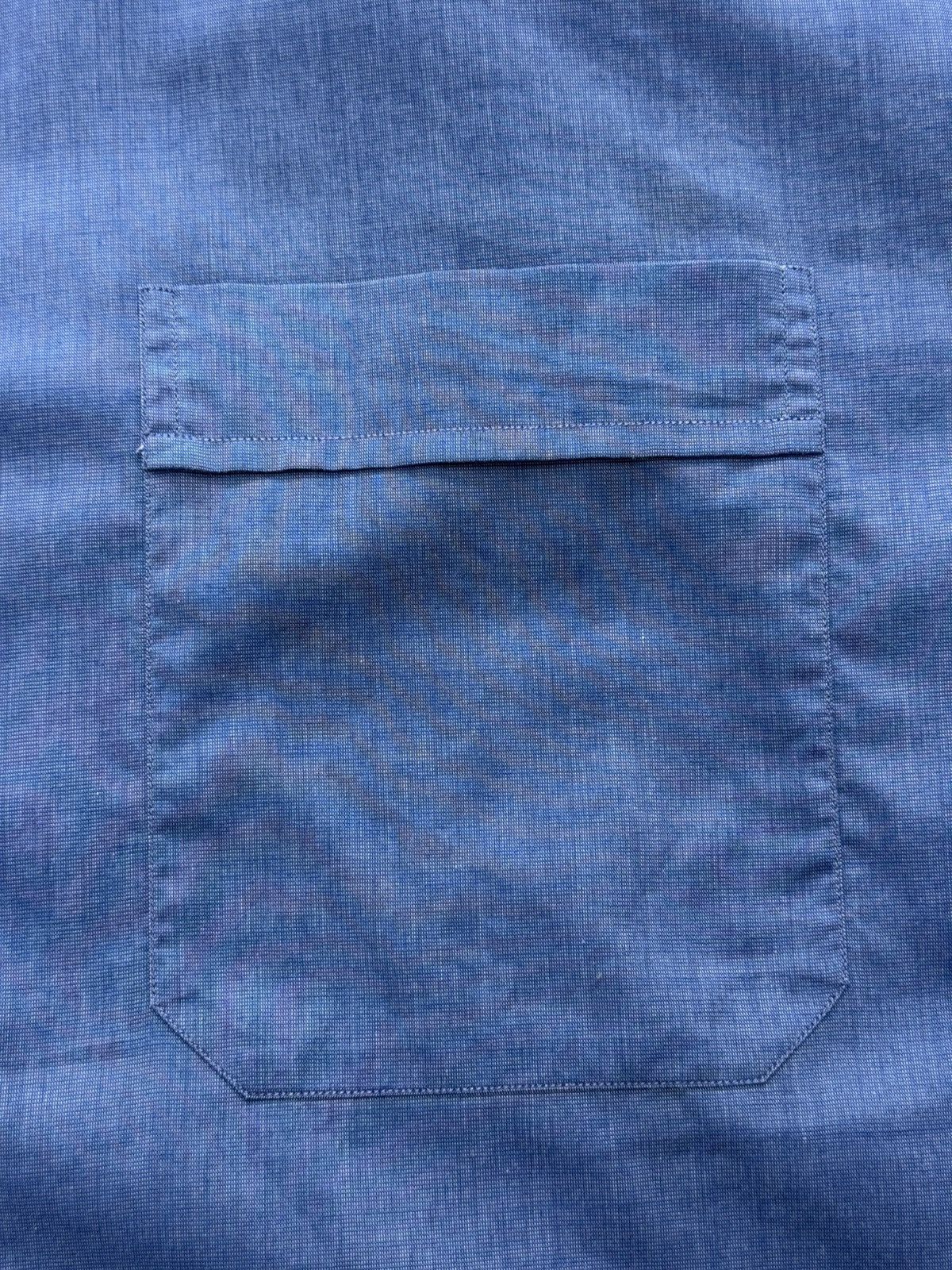 Brioni Brioni Blue Cotton Button Up Shirt Size US XL / EU 56 / 4 - 8 Thumbnail