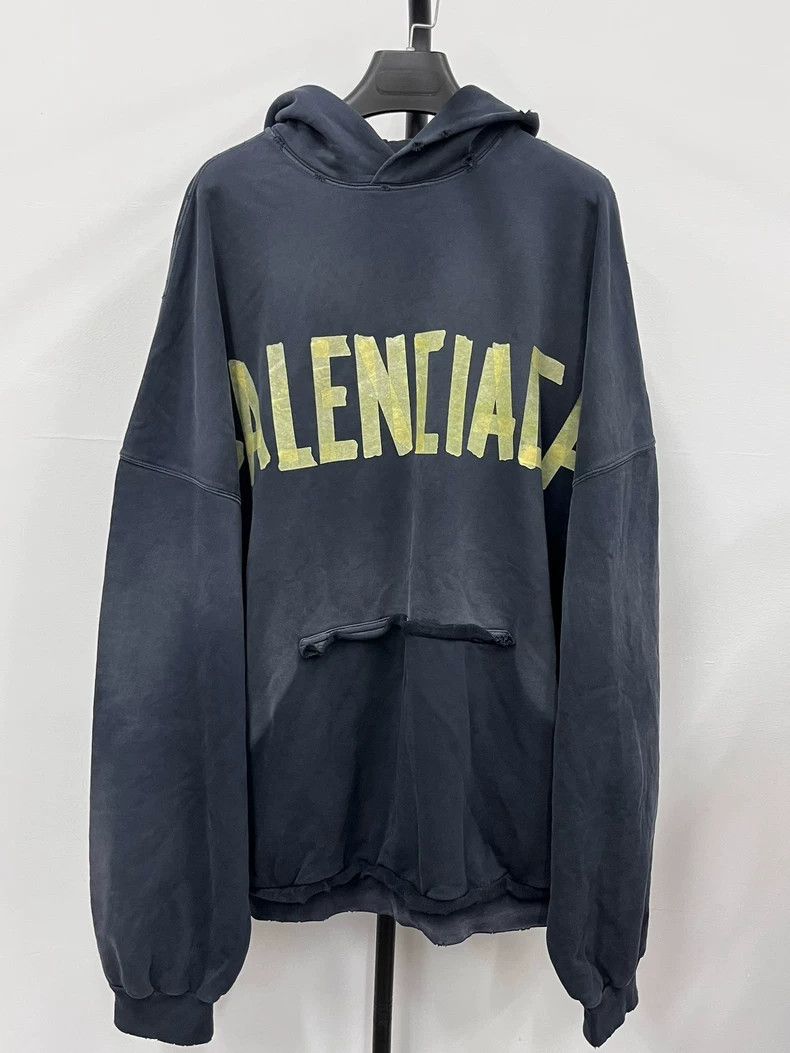 Balenciaga Balenciaga 23SS Tape TAPE Masking Sweatshirt 2504-Nextarrow Size US XL / EU 56 / 4 - 1 Thumbnail