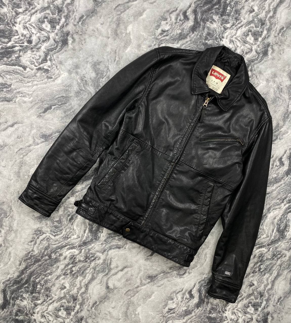 Levi's Vintage Levi's Leather Simple Jacket 00s Men Size S Black Size US S / EU 44-46 / 1 - 1 Thumbnail