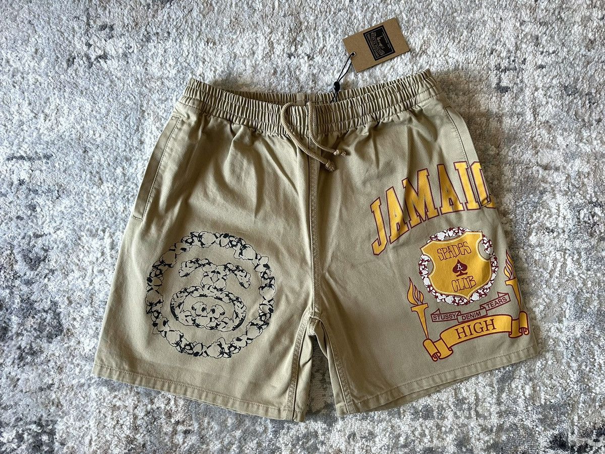 DENIM TEARS × Stussy Denim Tears x Stussy Jamaiga High Kaki Short SS25 Size US 30 / EU 46 - 1 Thumbnail