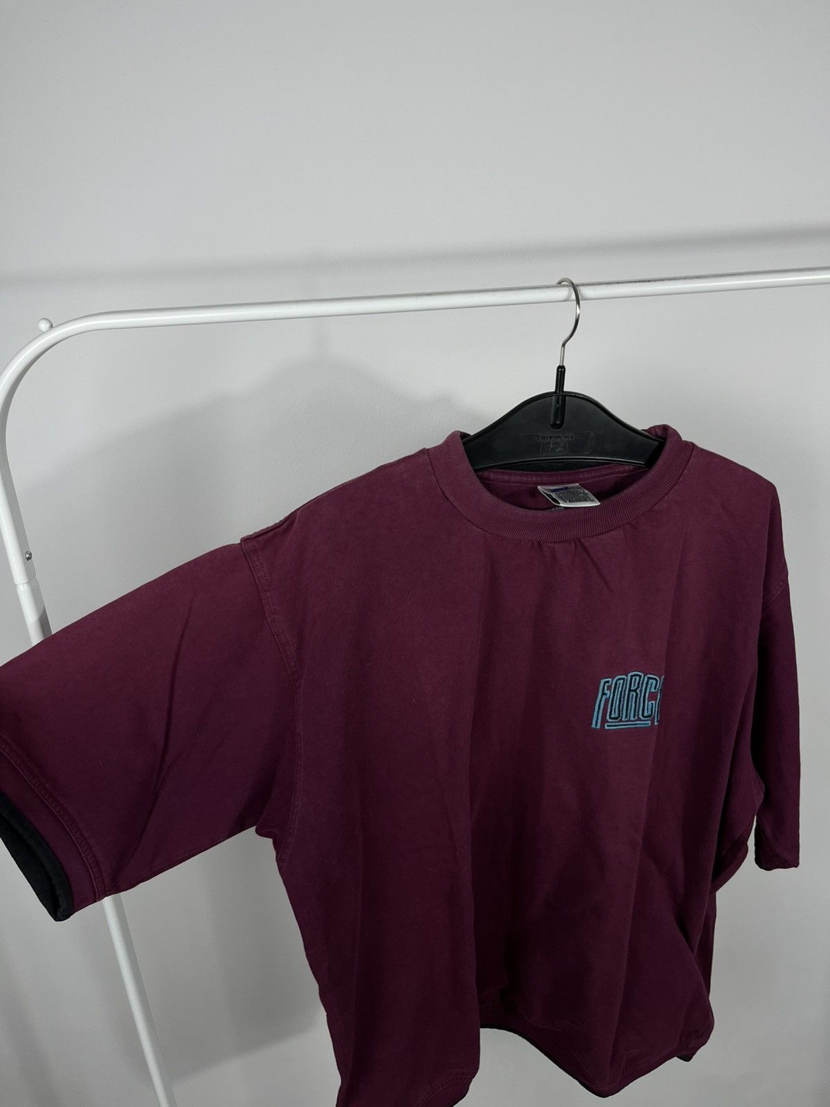 Nike Vintage Nike Force T Shirt Burgundy Logo Crewneck Size US XL / EU 56 / 4 - 9 Thumbnail